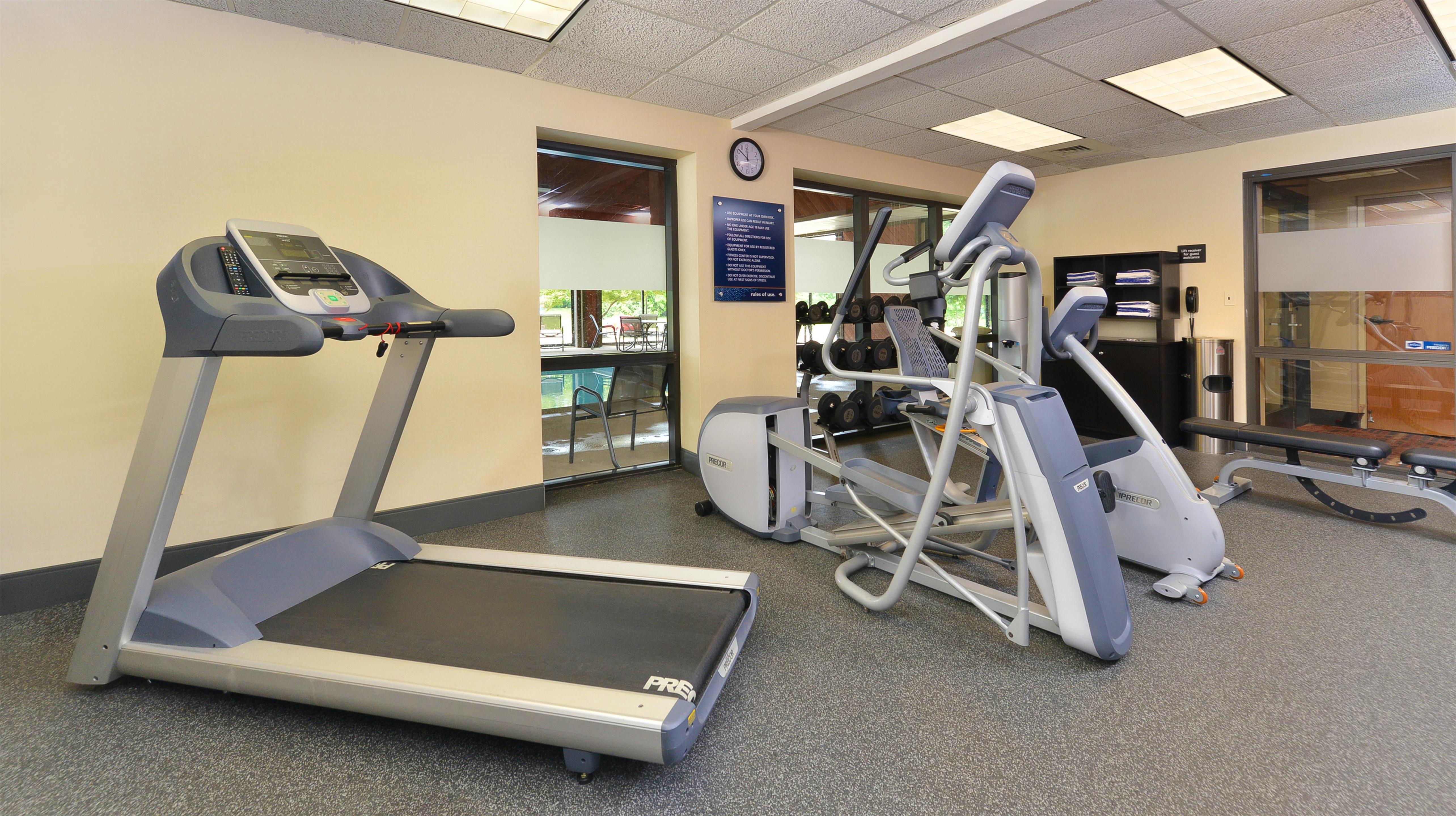Health club fitness center gym | Hampton Inn Chicago-Carol Stream