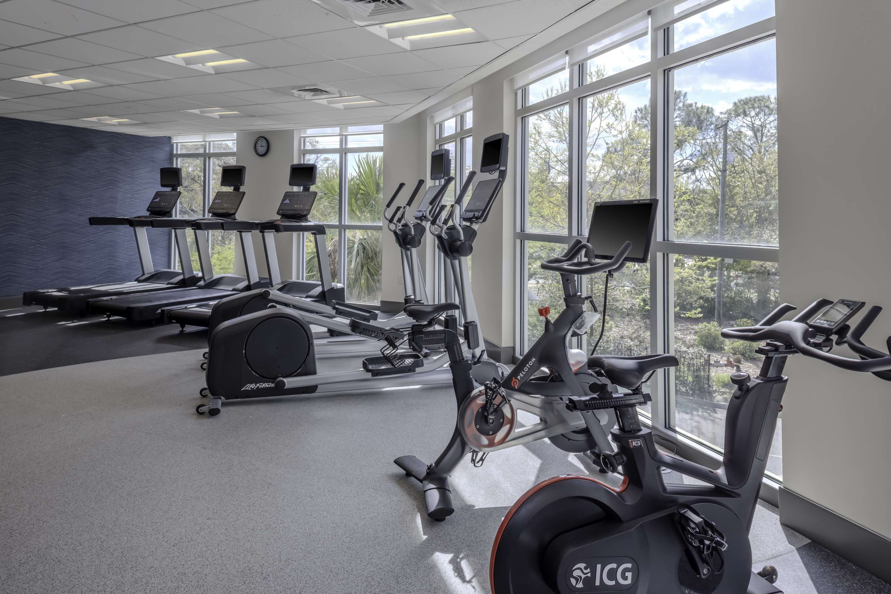 Health club fitness center gym | Hilton Garden Inn Charleston / Mt. Pleasant