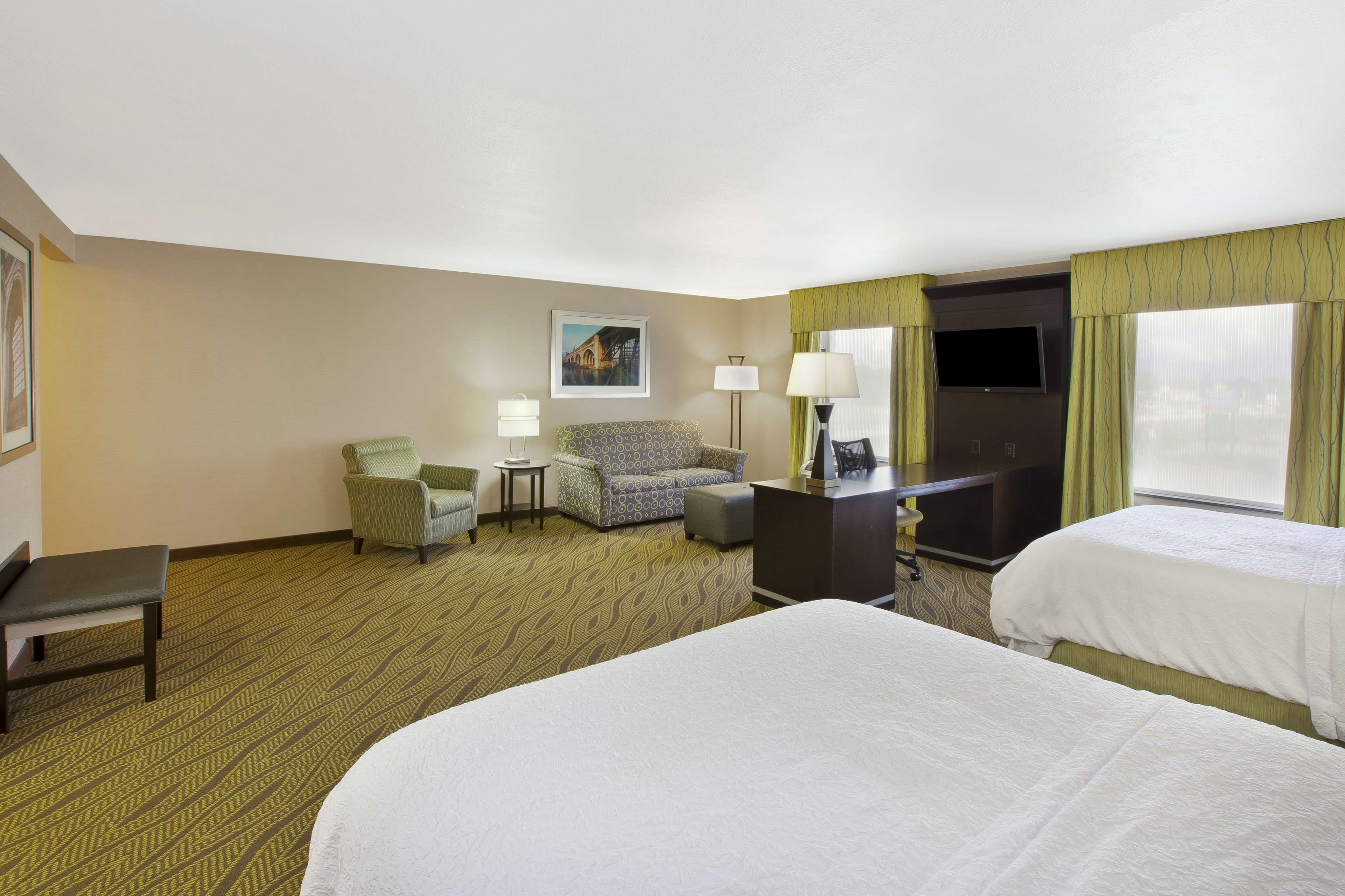 Hampton Inn & Suites Elyria, OH Room Type - 2 QN STUDIO SUITE NOSMOKE