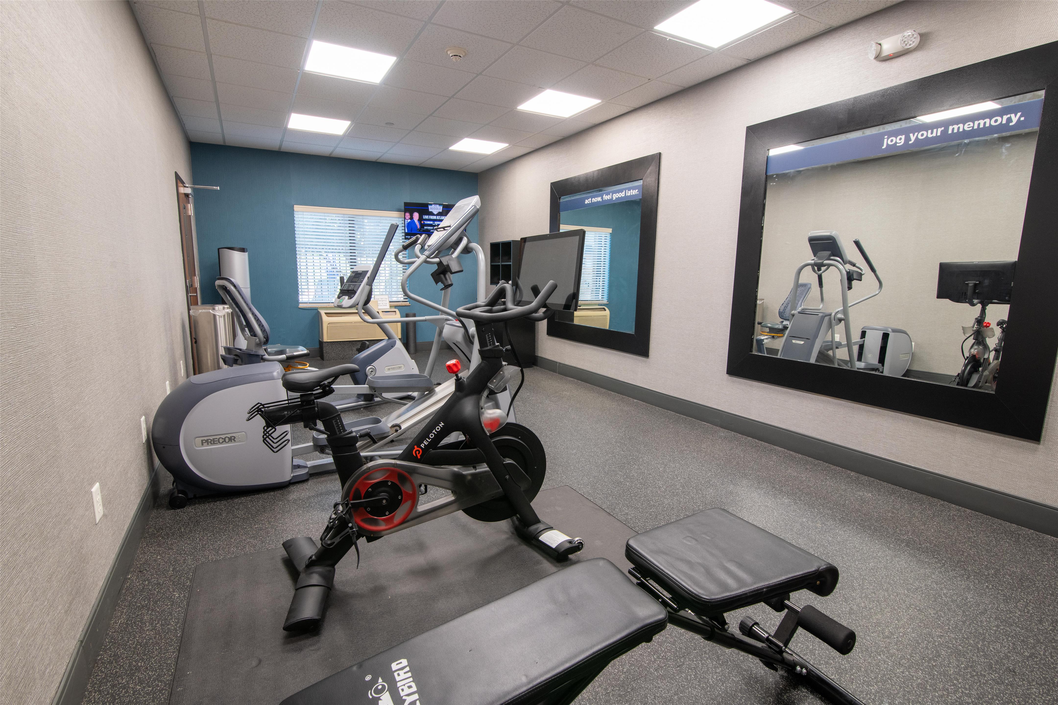 Health club fitness center gym | Hampton Inn & Suites College Station