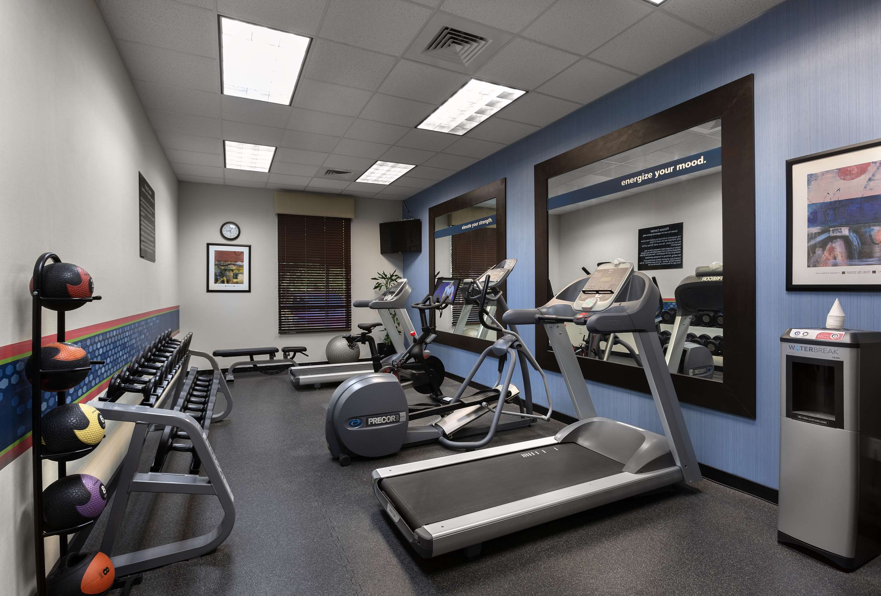 Health club fitness center gym | Hampton Inn Charlotte-Belmont at Montcross
