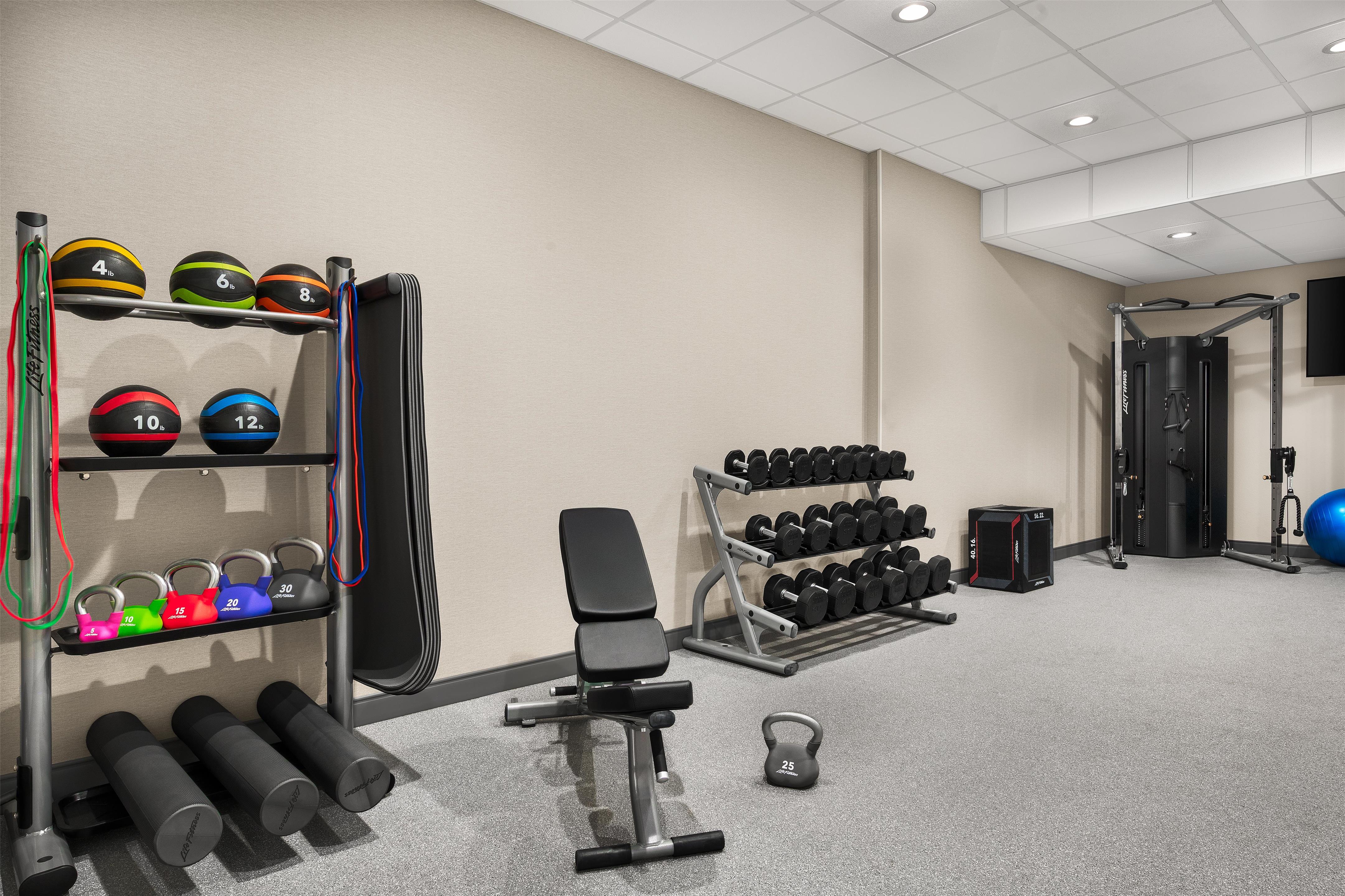 Health club fitness center gym | Hampton Inn & Suites Charlotte-Arrowood Rd.