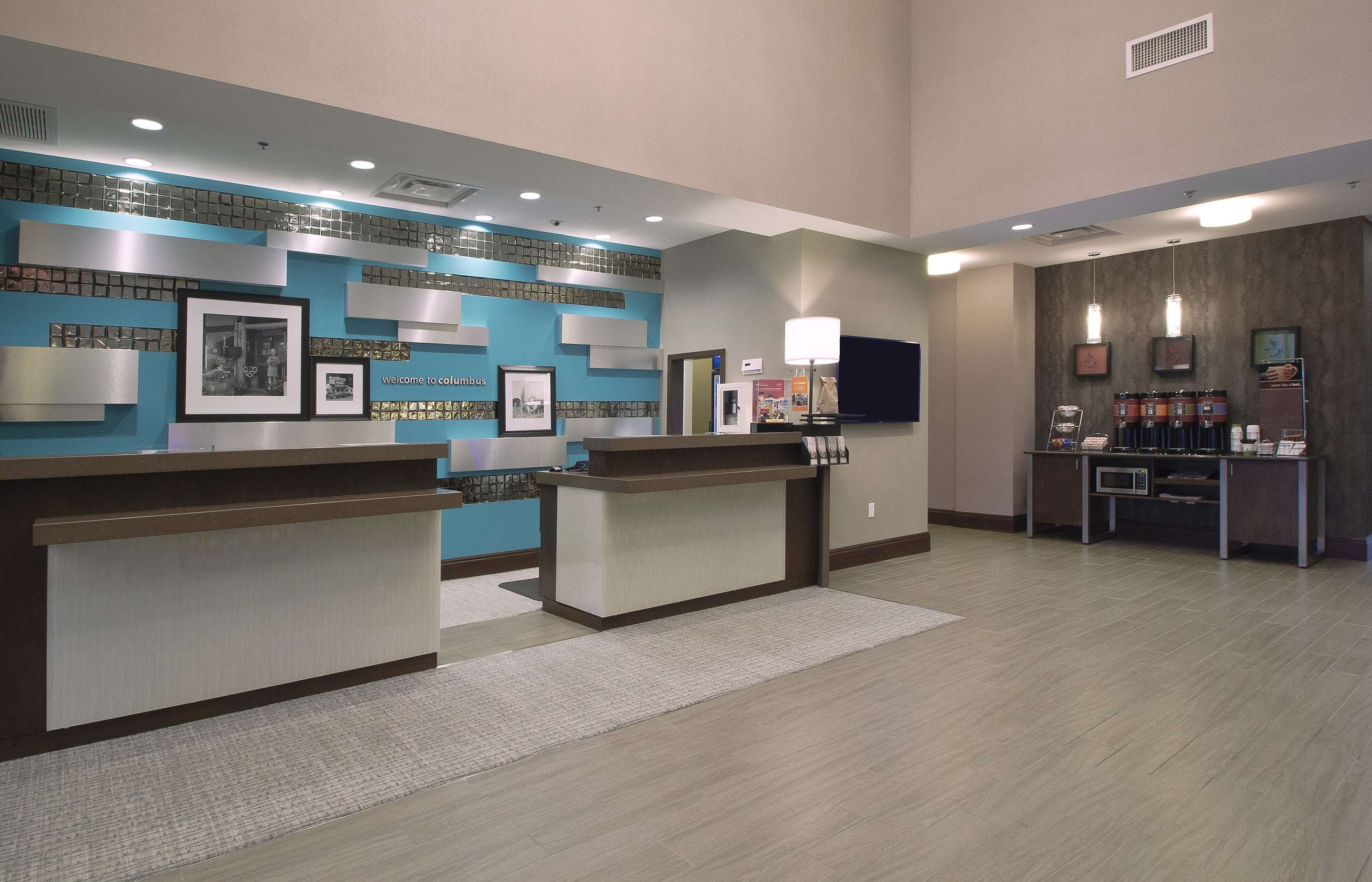 Lobby | Hampton Inn & Suites Columbus/University Area