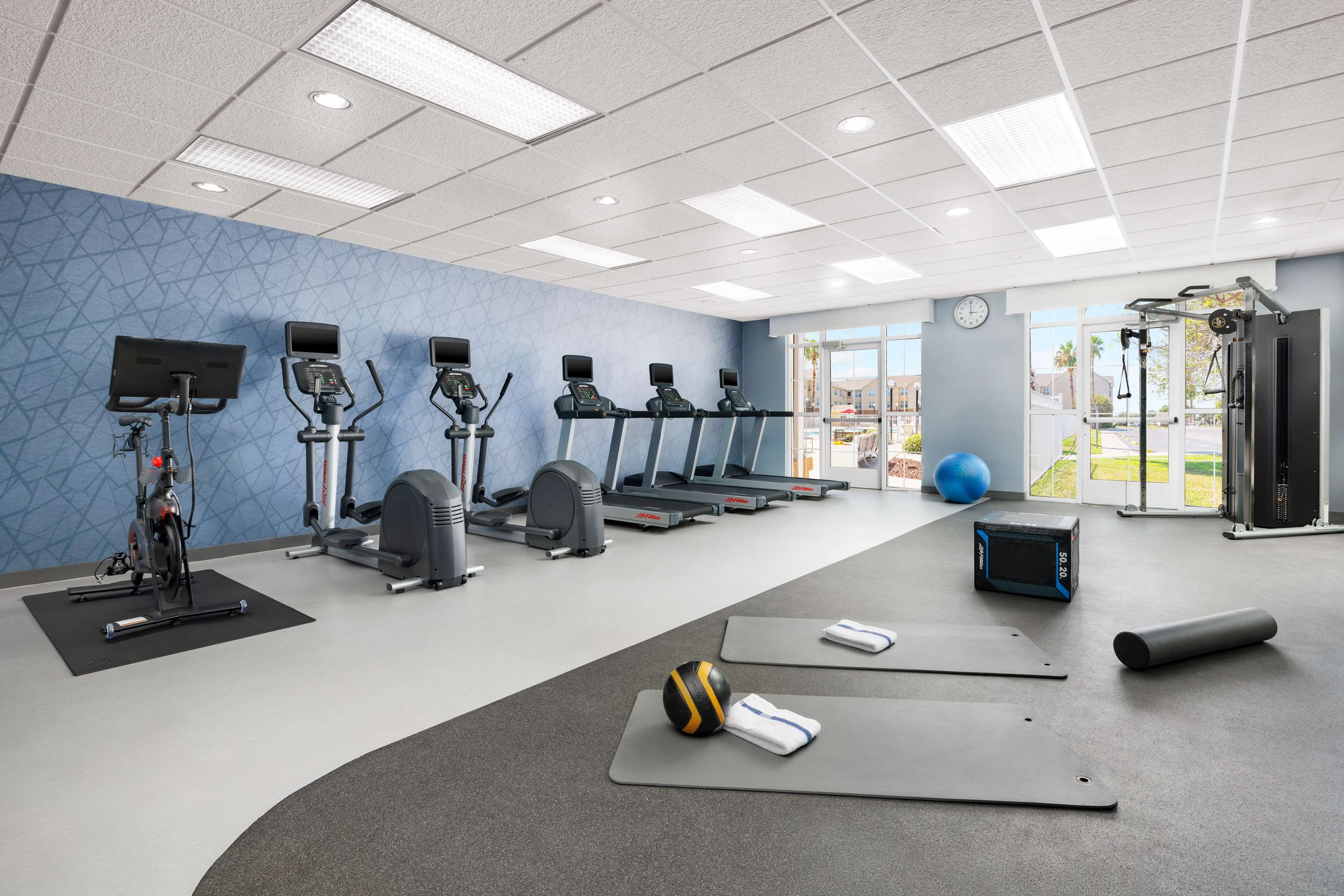 Health club fitness center gym | Homewood Suites Corpus Christi