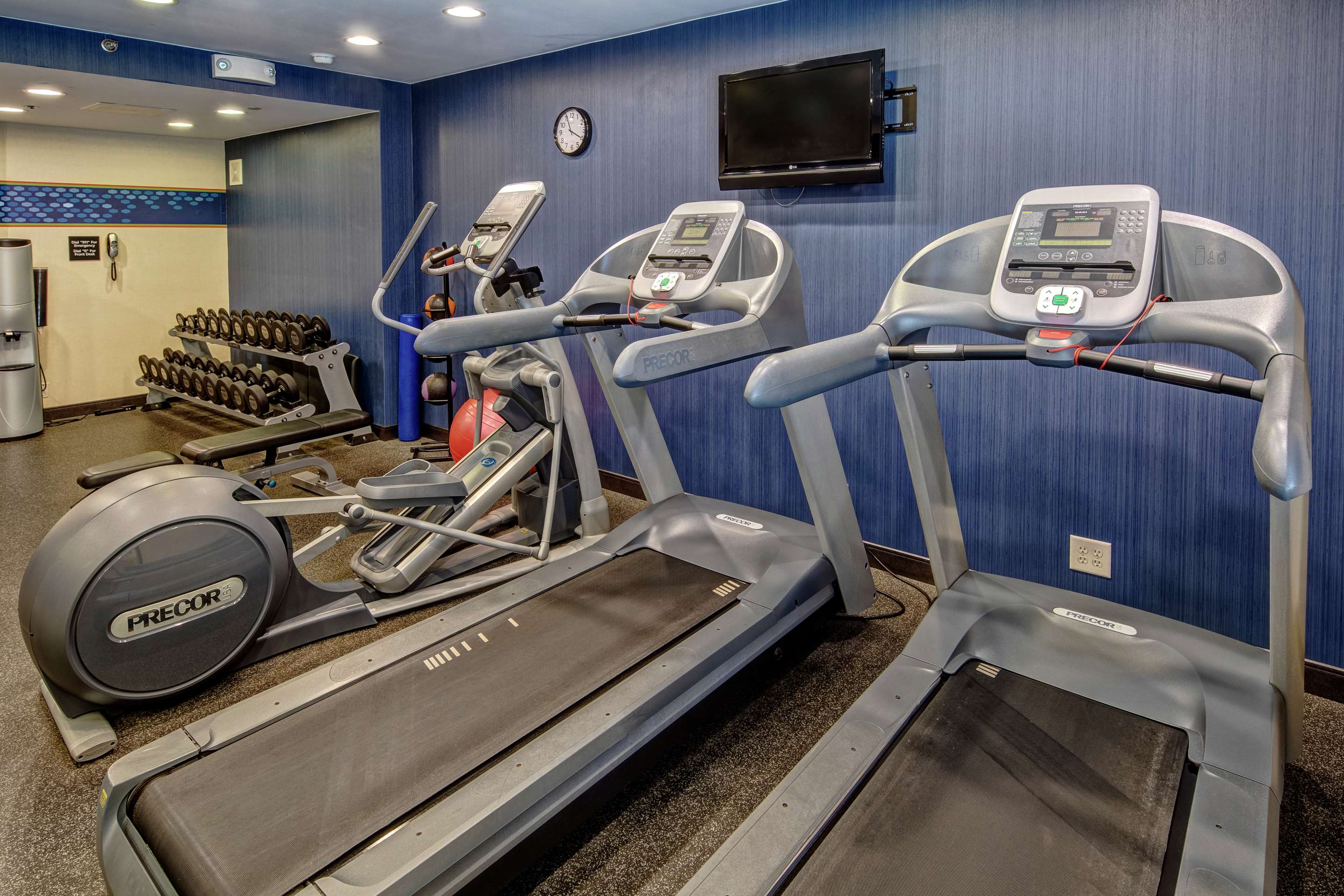 Health club fitness center gym | Hampton Inn Raleigh/Cary