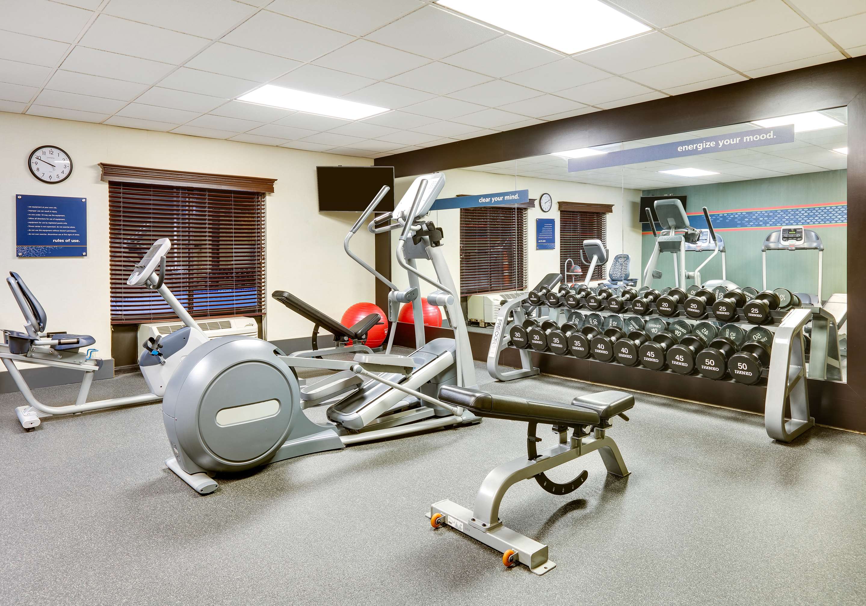 Health club fitness center gym