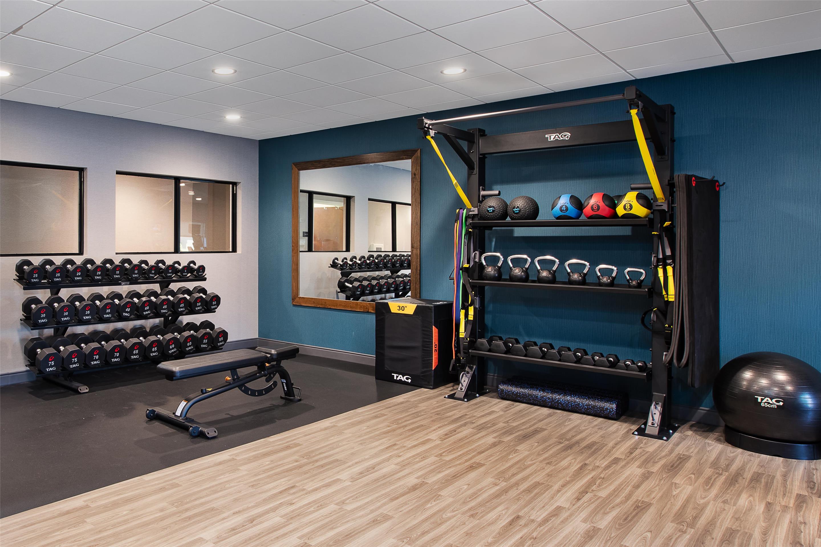 Health club fitness center gym | Hampton Inn Coventry - Warwick Area