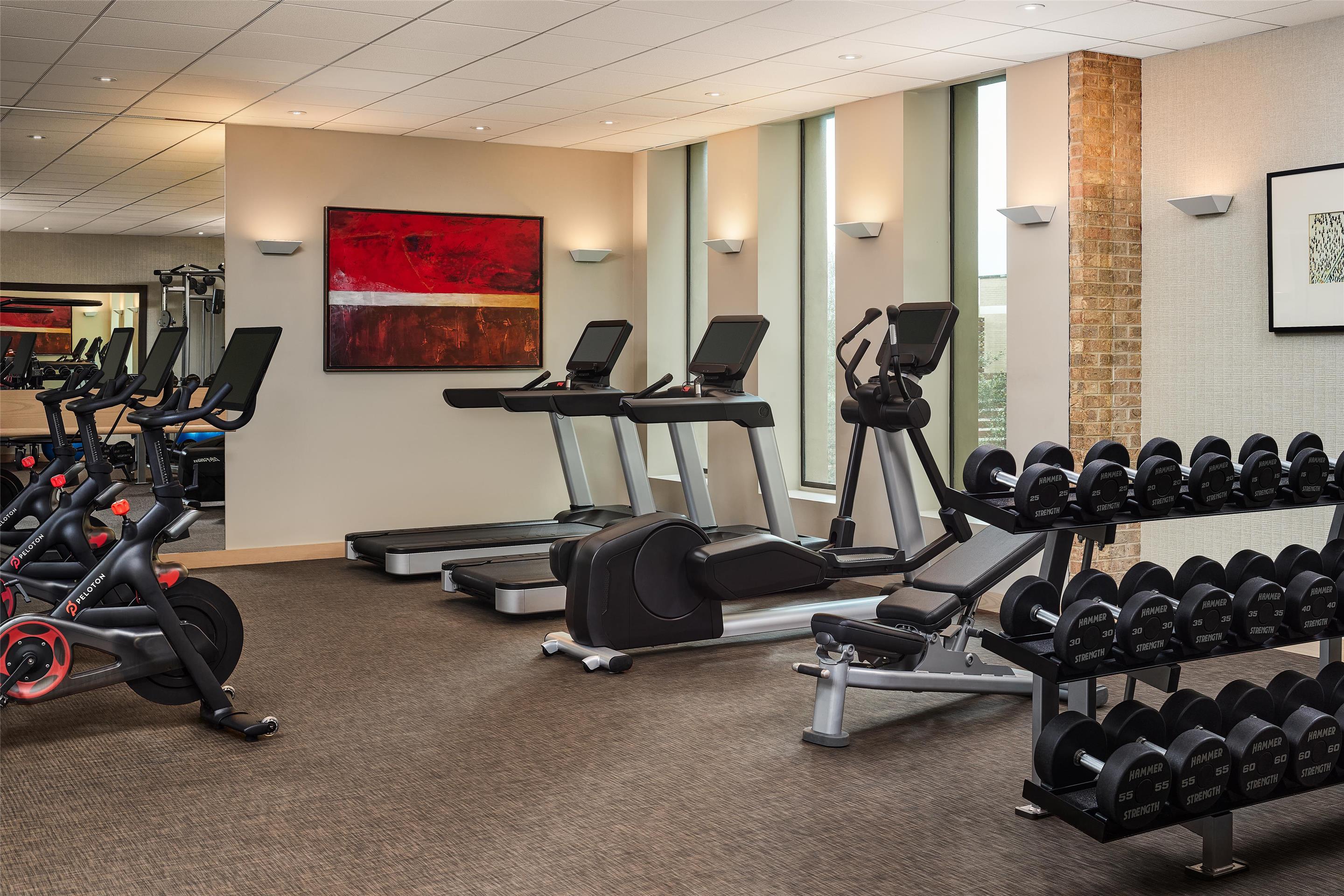 Health club fitness center gym | The Highland Dallas, Curio Collection by Hilton