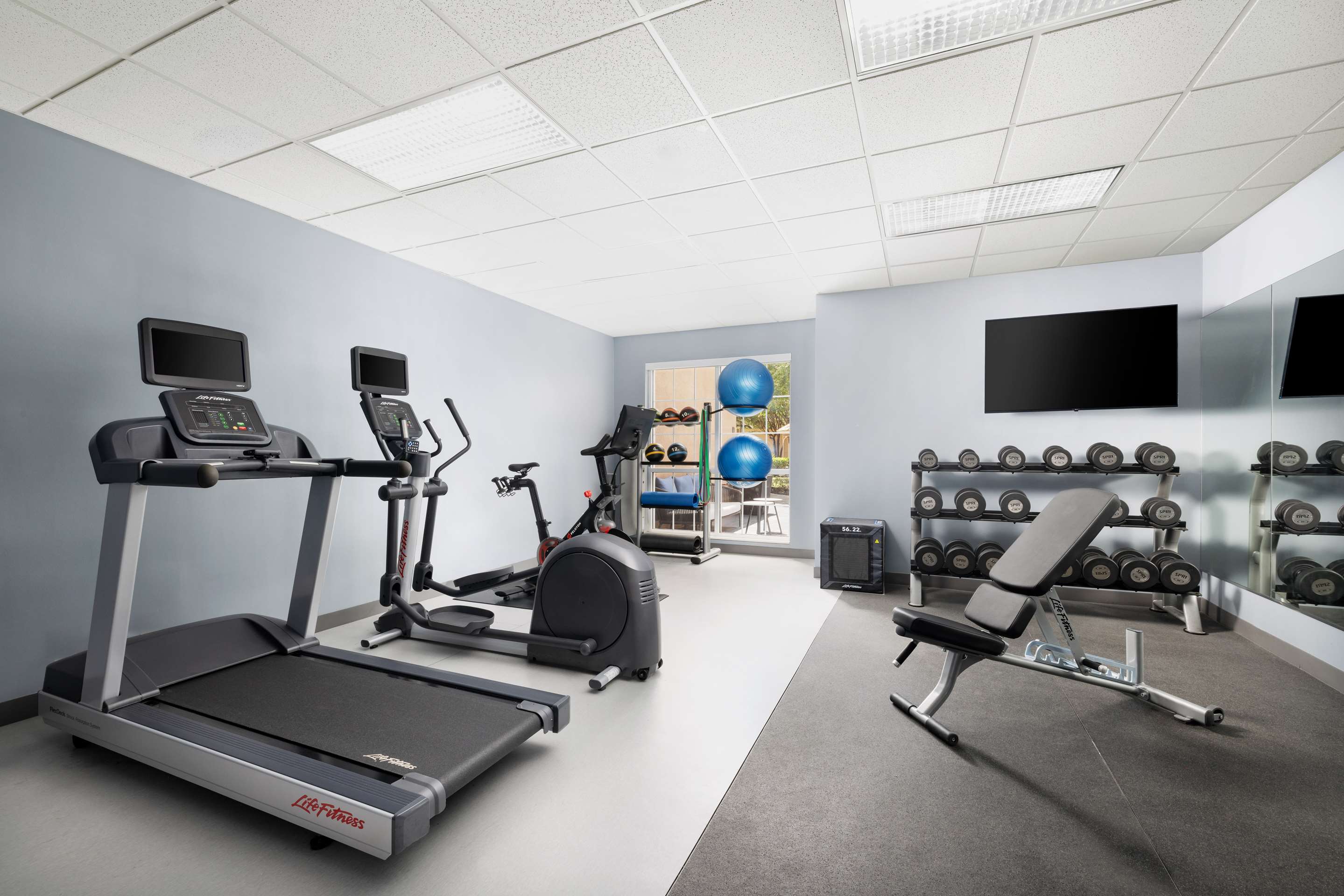 Health club fitness center gym | Homewood Suites by Hilton Dallas-DFW Airport N-Grapevine
