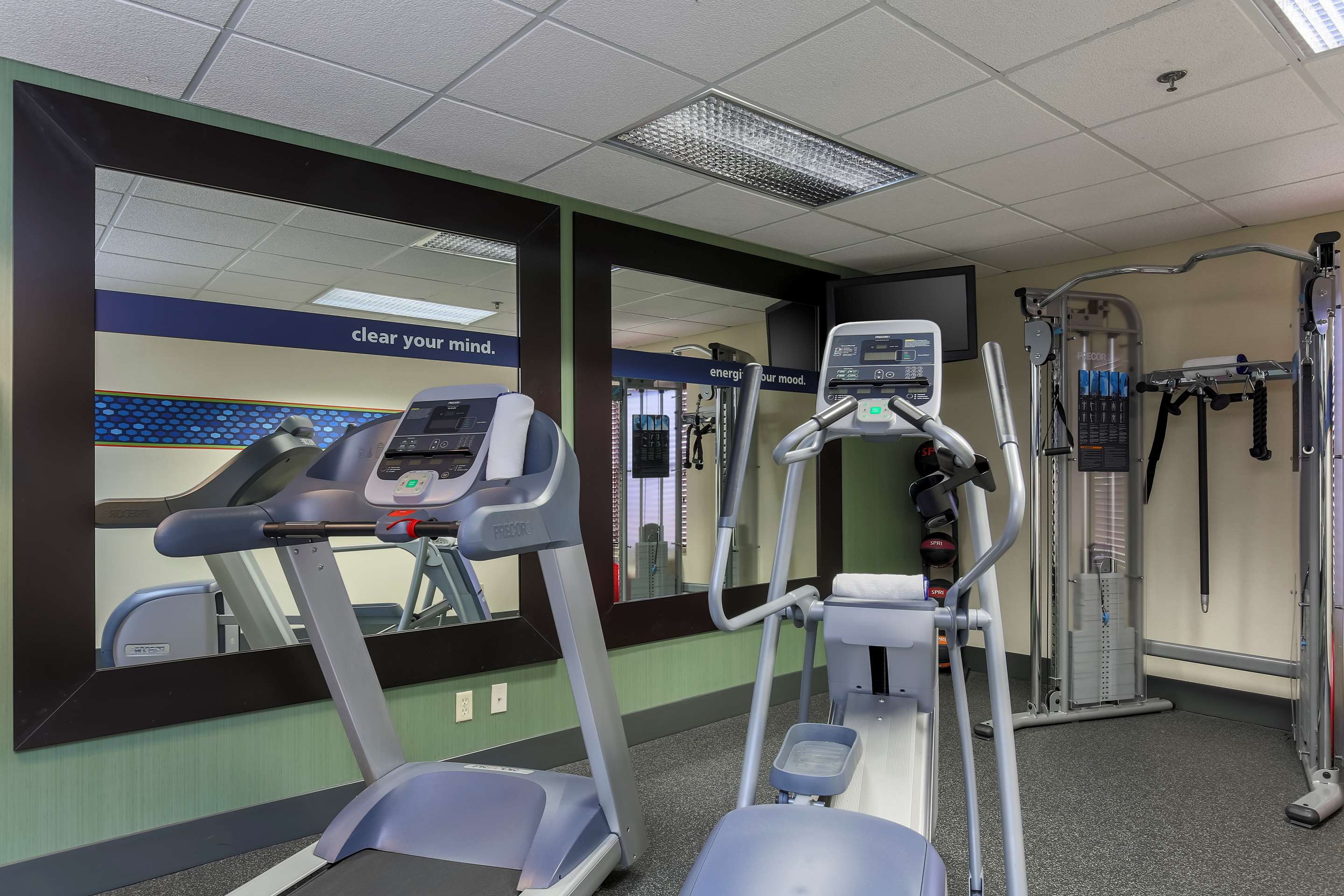 Health club fitness center gym | Hampton Inn Dayton/Fairborn