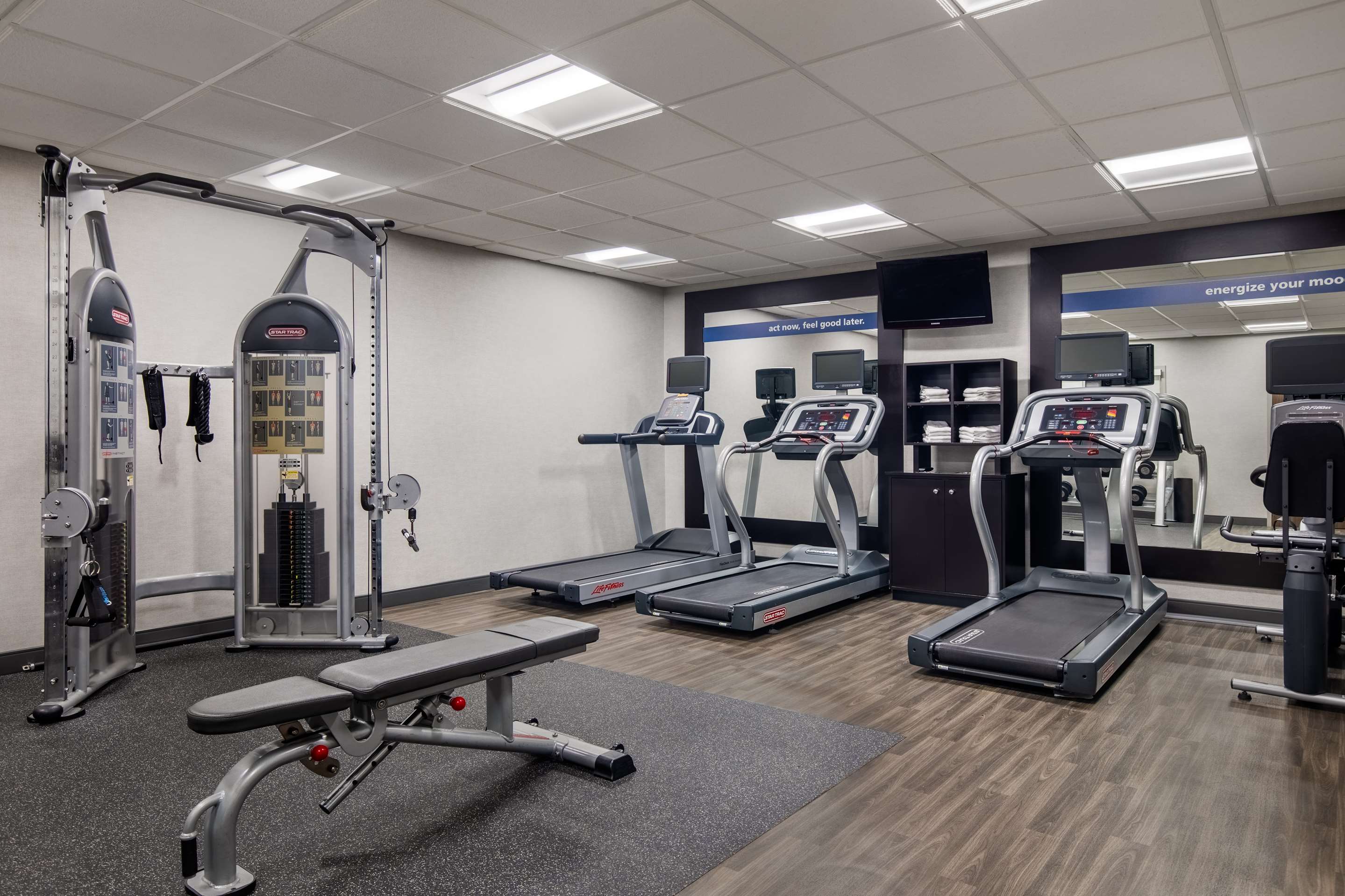 Health club fitness center gym | Hampton Inn & Suites Dayton - Vandalia