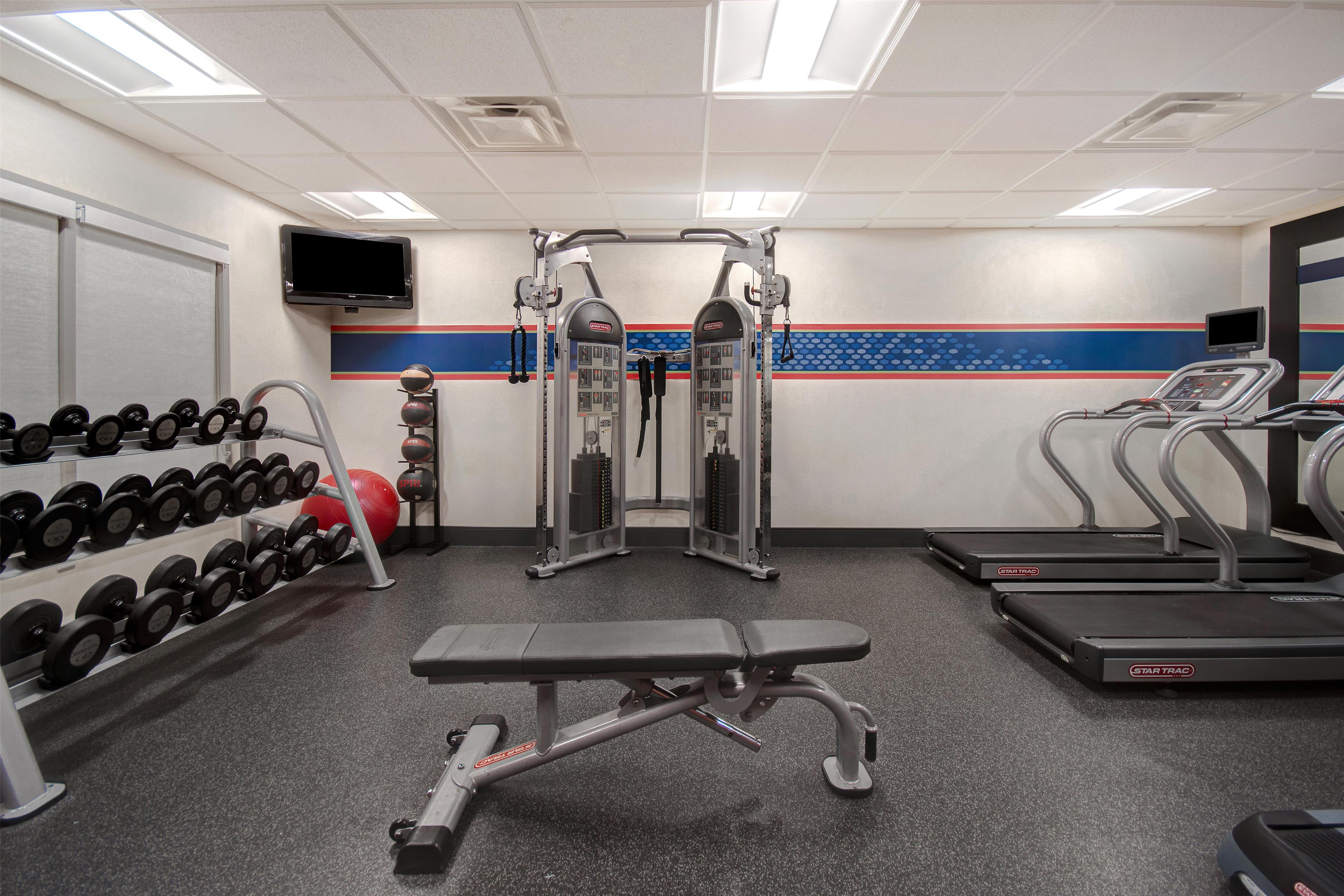 Health club fitness center gym | Hampton Inn & Suites Dayton - Vandalia