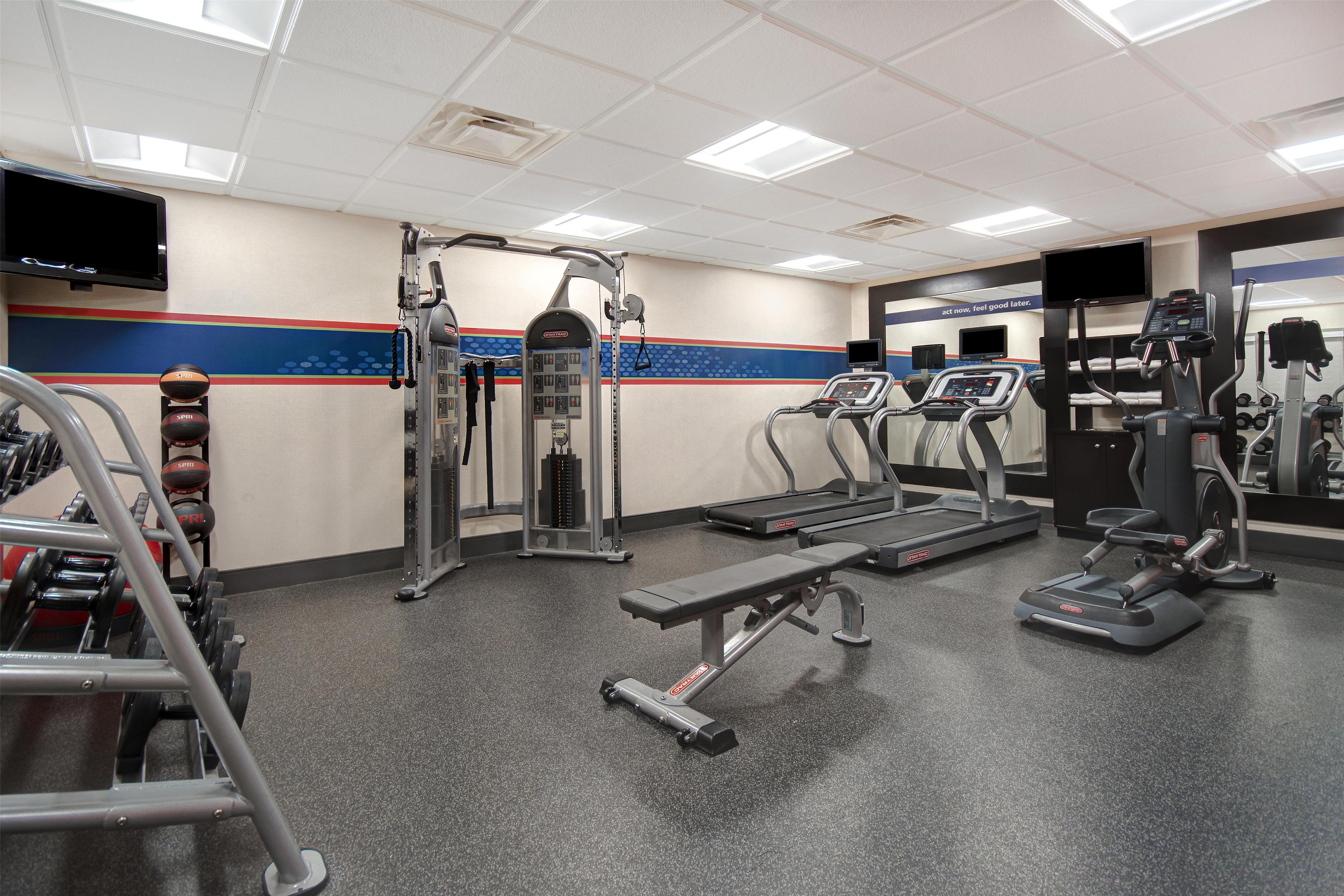 Health club fitness center gym | Hampton Inn & Suites Dayton - Vandalia