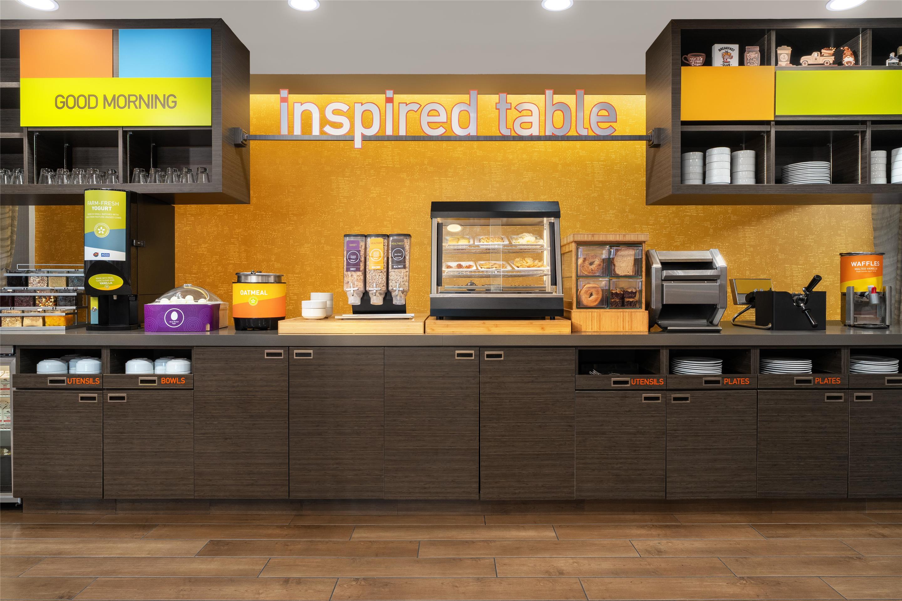 Breakfast Area | Home2 Suites by Hilton Lexington Park Patuxent River NAS, MD