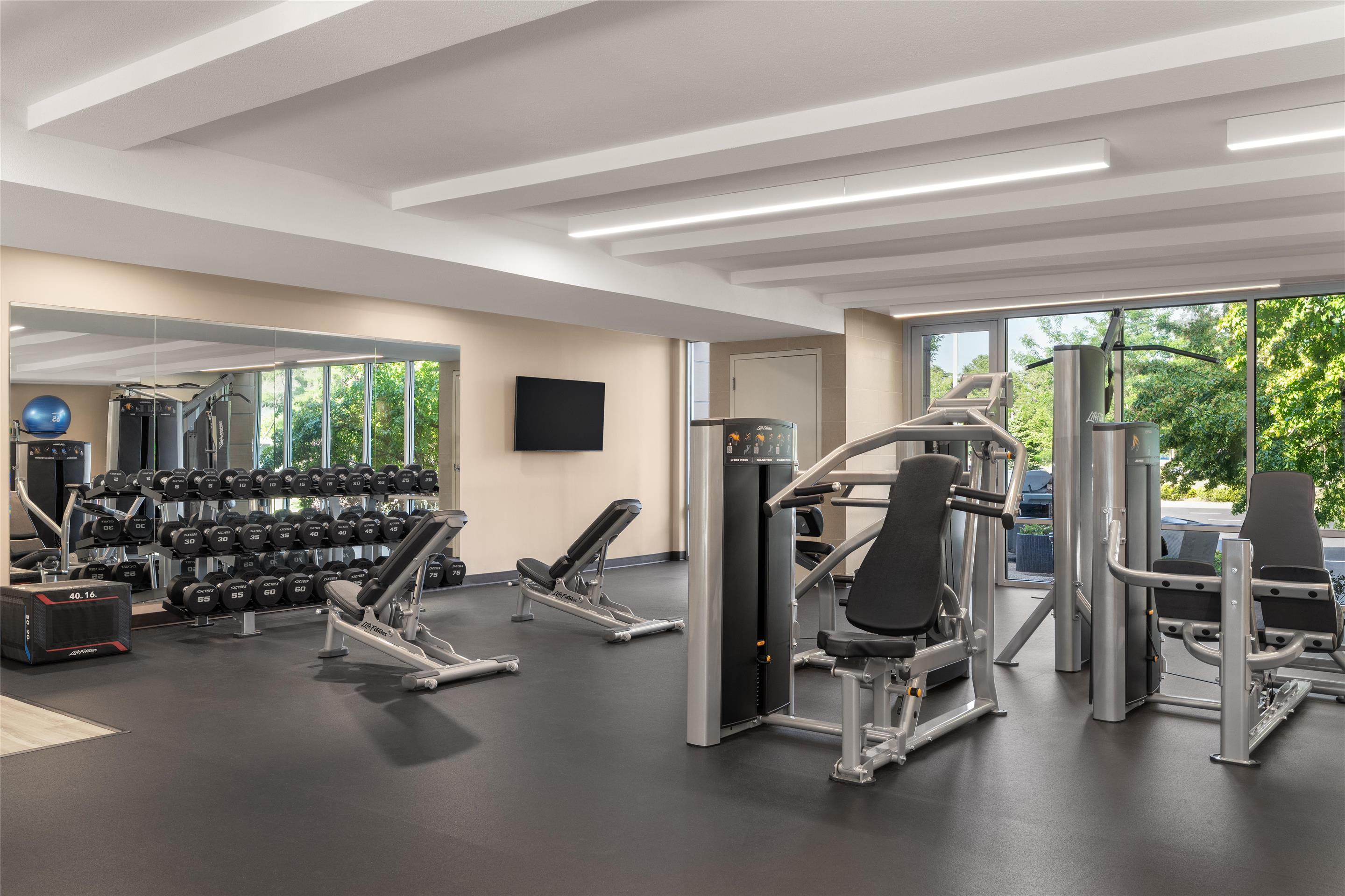 Health club fitness center gym | Home2 Suites by Hilton Lexington Park Patuxent River NAS, MD