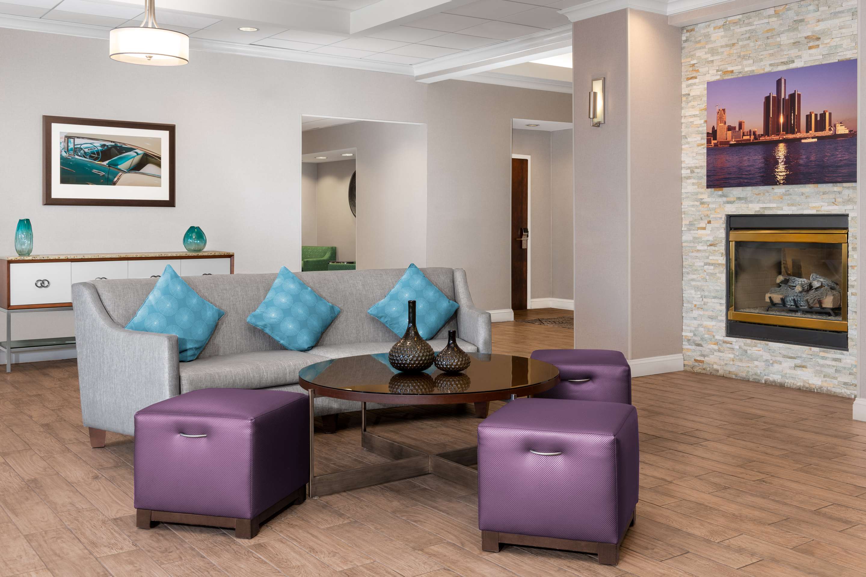 Lobby | Homewood Suites by Hilton Detroit-Troy