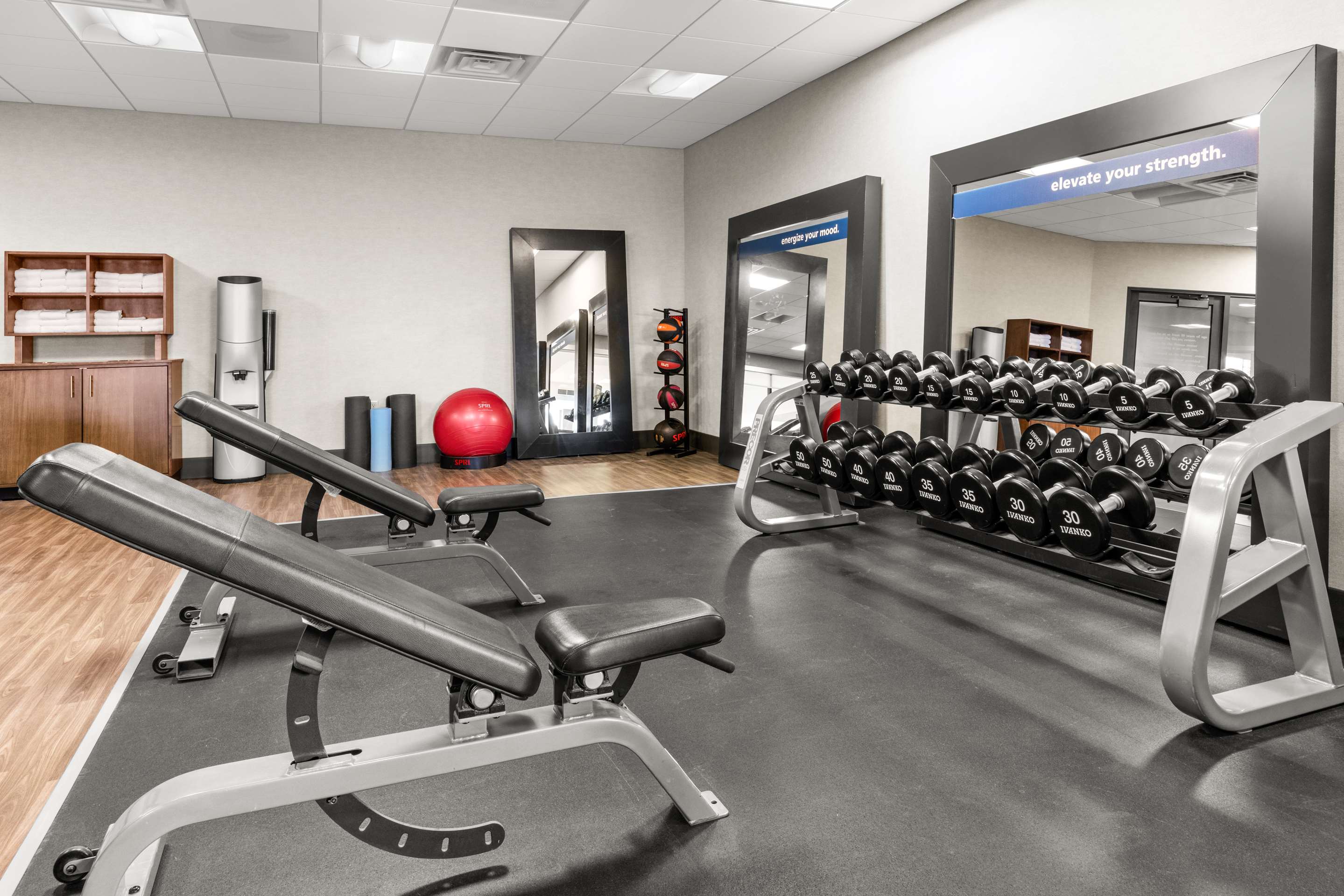 Health club fitness center gym | Hampton Inn & Suites Fairbanks