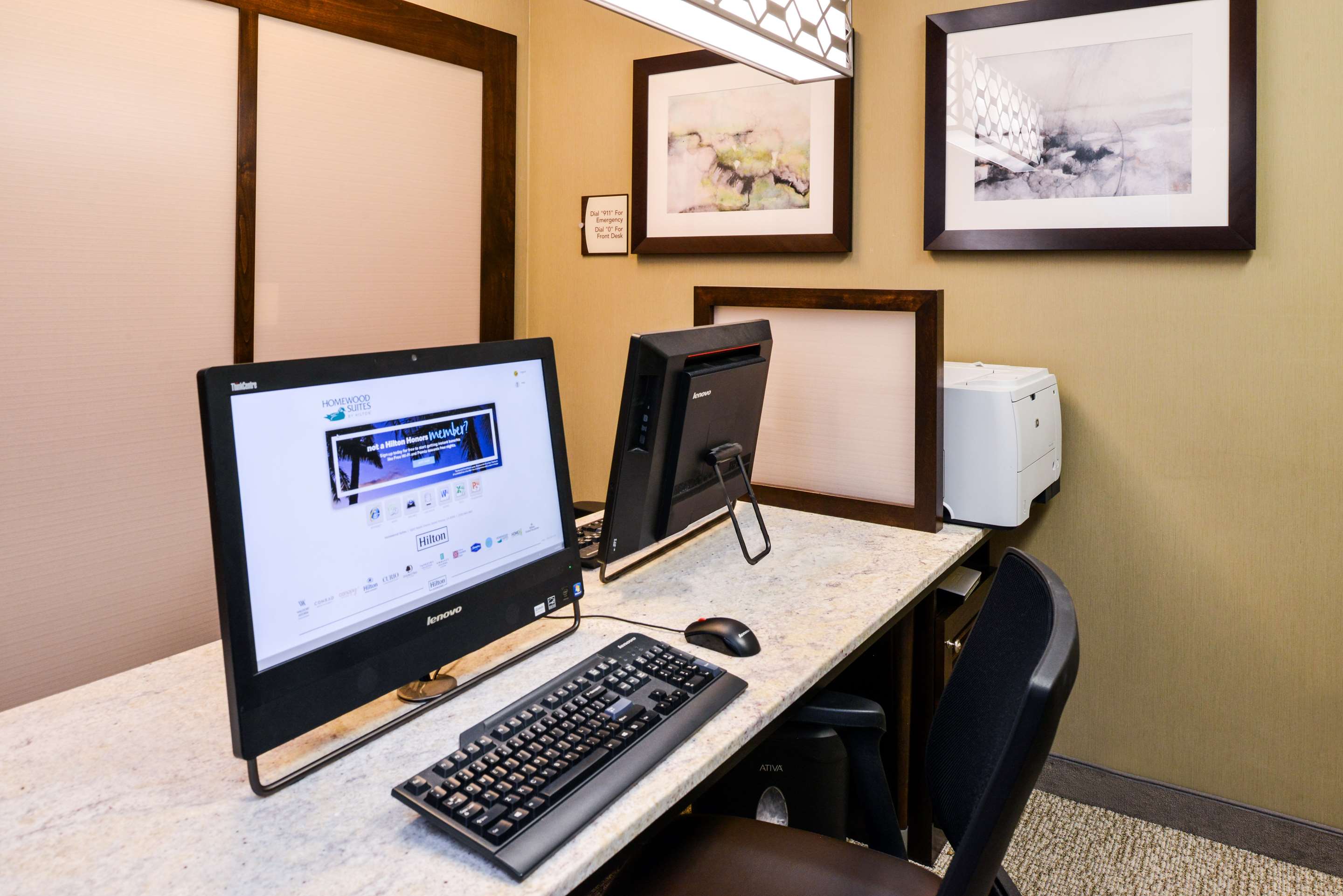 Business Center | Homewood Suites by Hilton Fresno