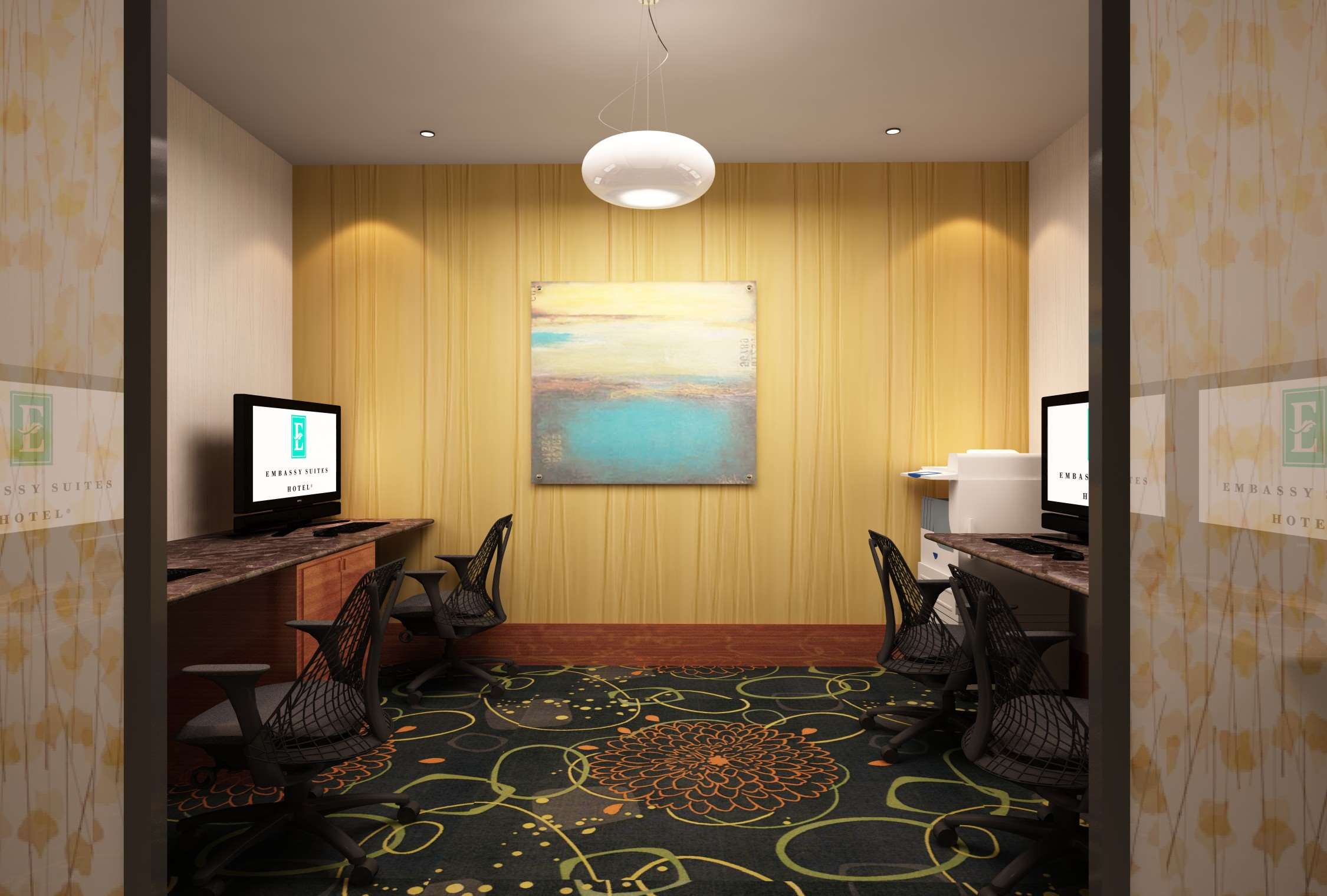 Business Center | Embassy Suites by Hilton Fayetteville Fort Liberty