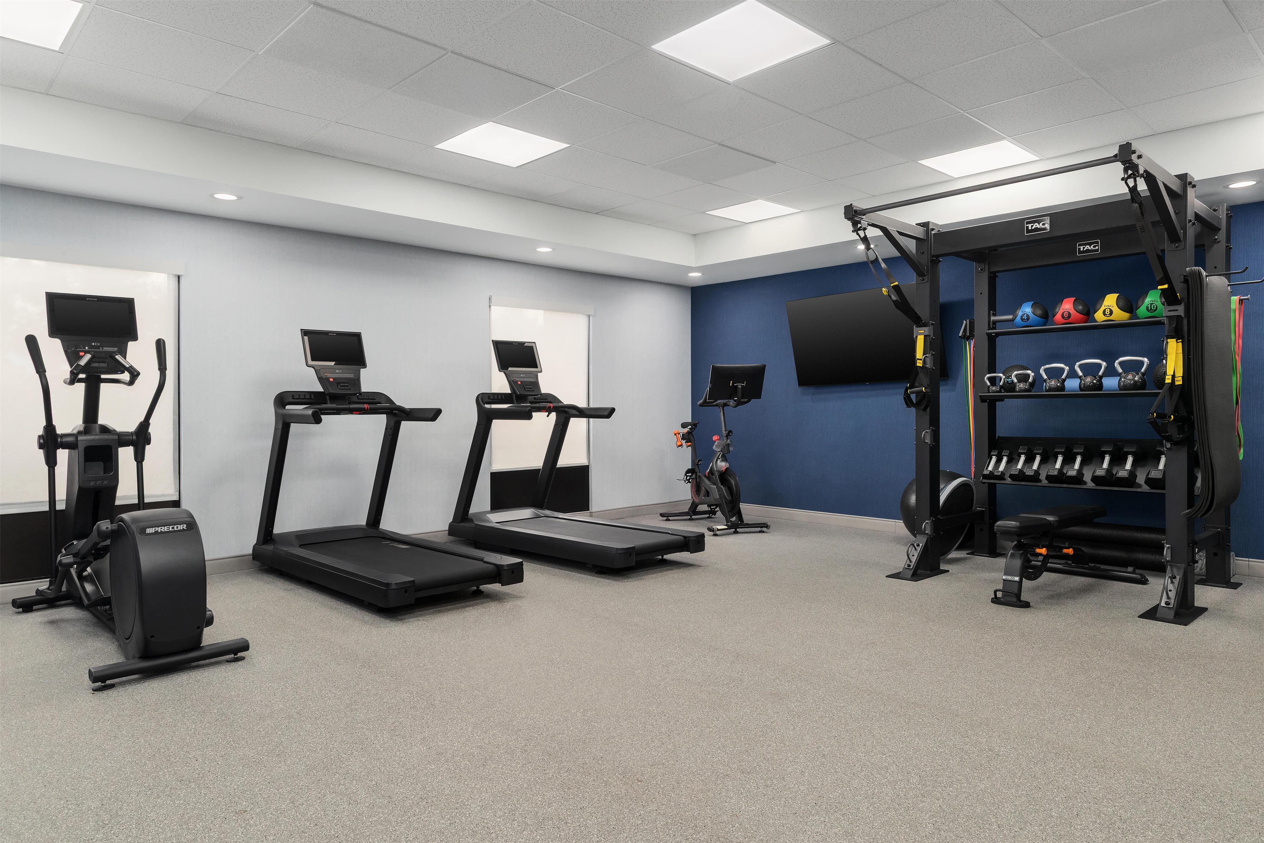 Health club fitness center gym | Hampton Inn Farmville, VA