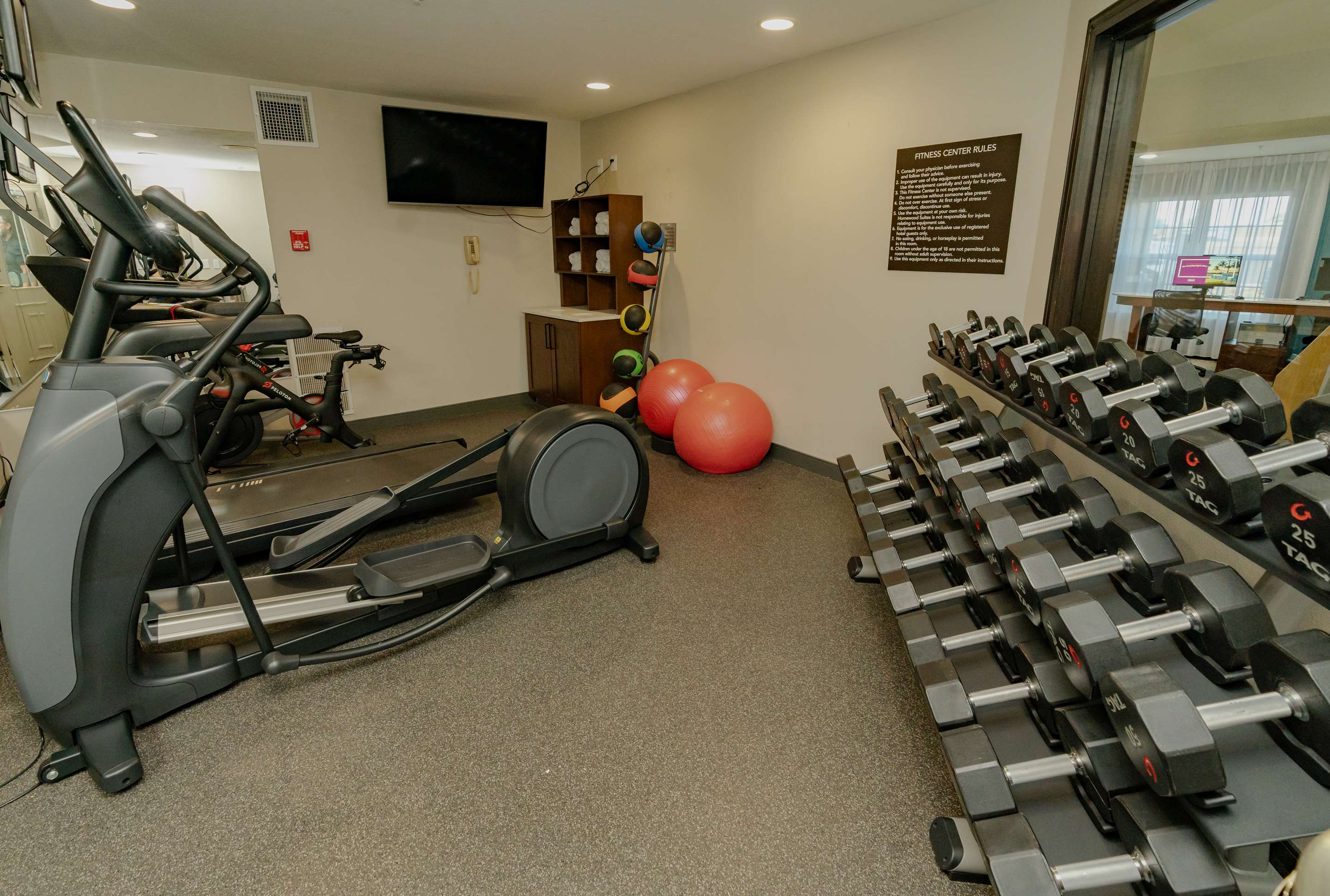 Health club fitness center gym | Homewood Suites by Hilton Ft. Worth-Bedford