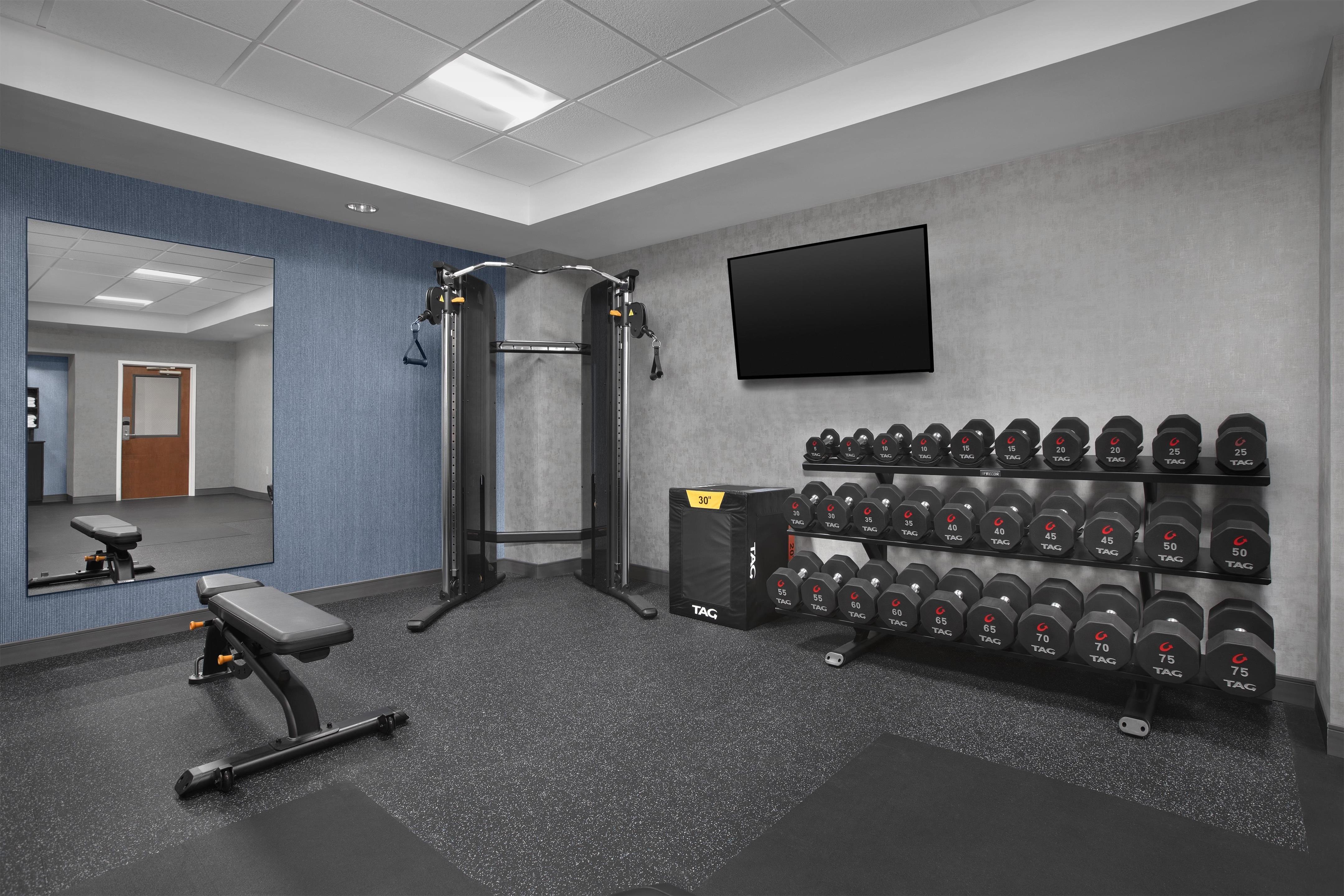 Health club fitness center gym | Homewood Suites by Hilton Ft. Worth-North at Fossil Creek