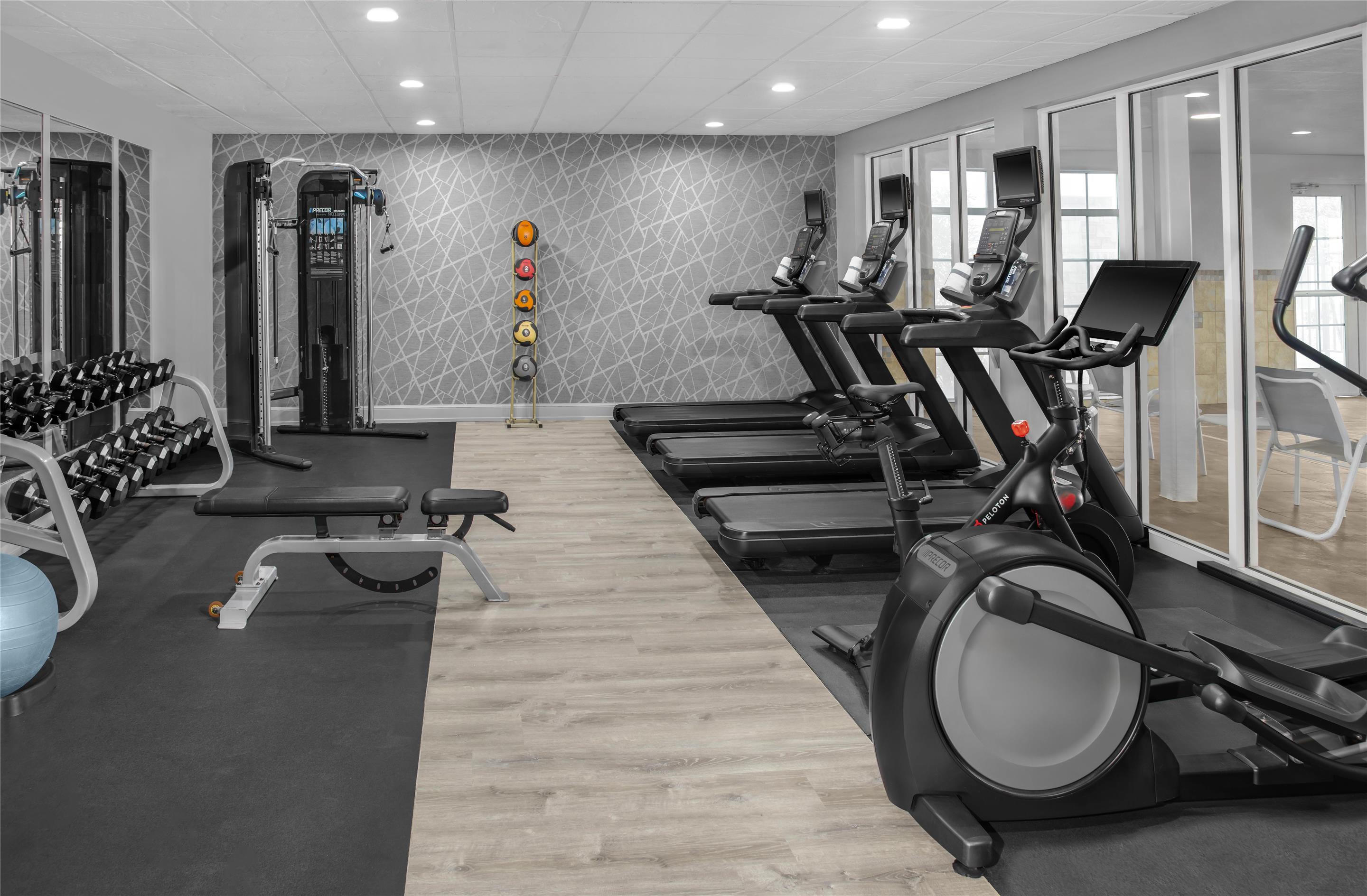 Health club fitness center gym | Homewood Suites by Hilton Fayetteville