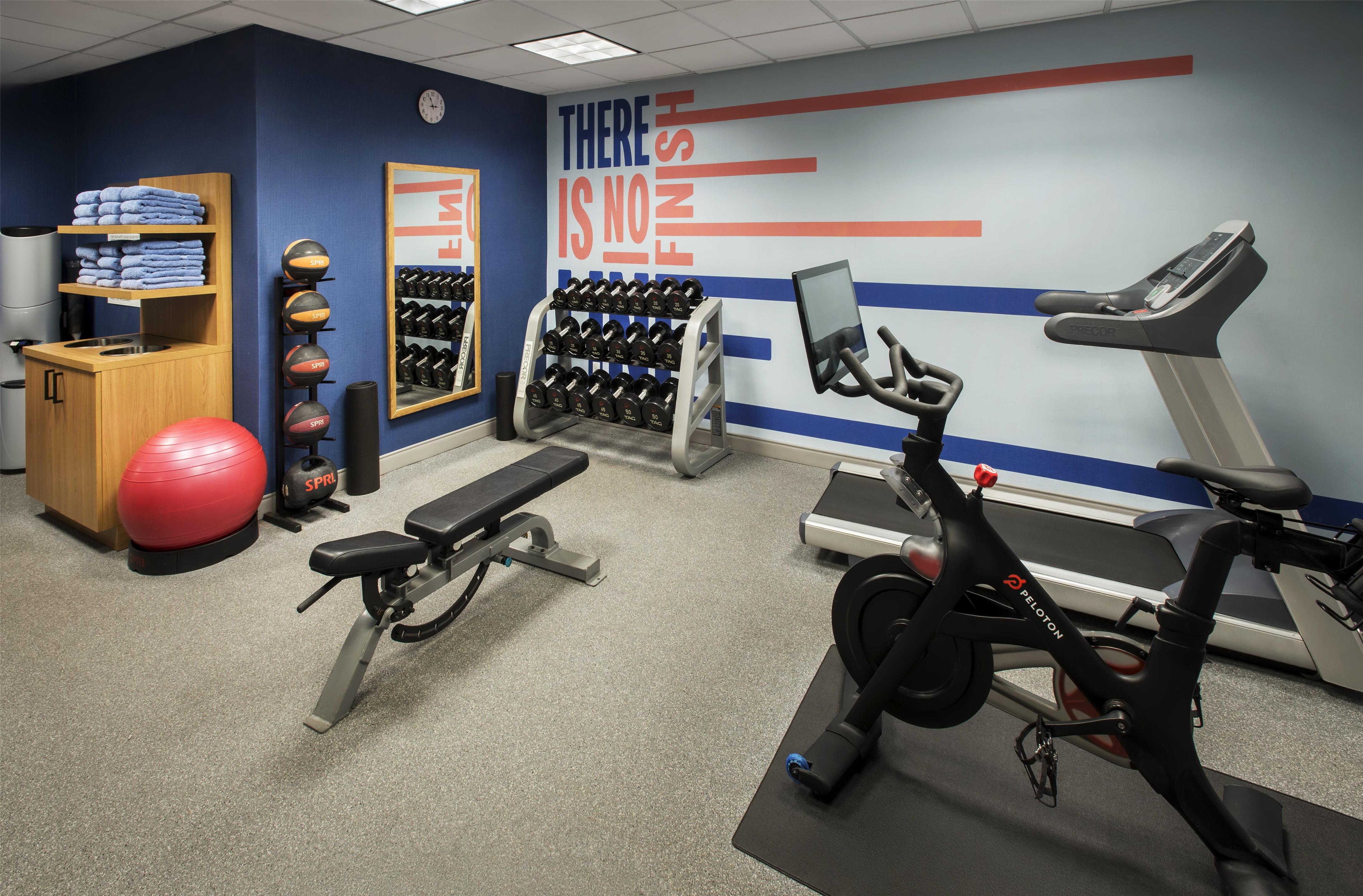Health club fitness center gym | Hampton Inn & Suites Greenfield