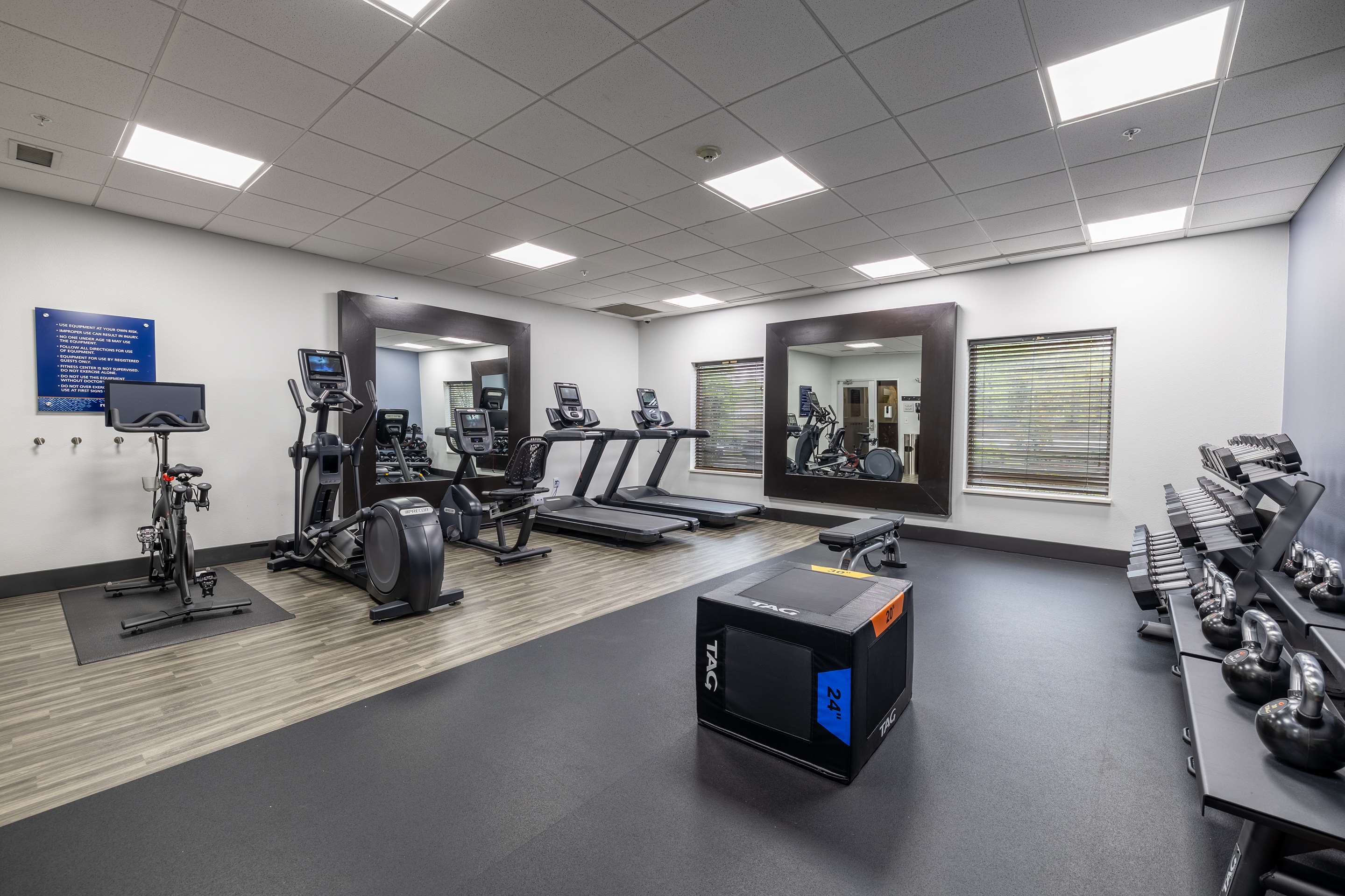Health club fitness center gym | Hampton Inn & Suites Greensboro/Coliseum Area