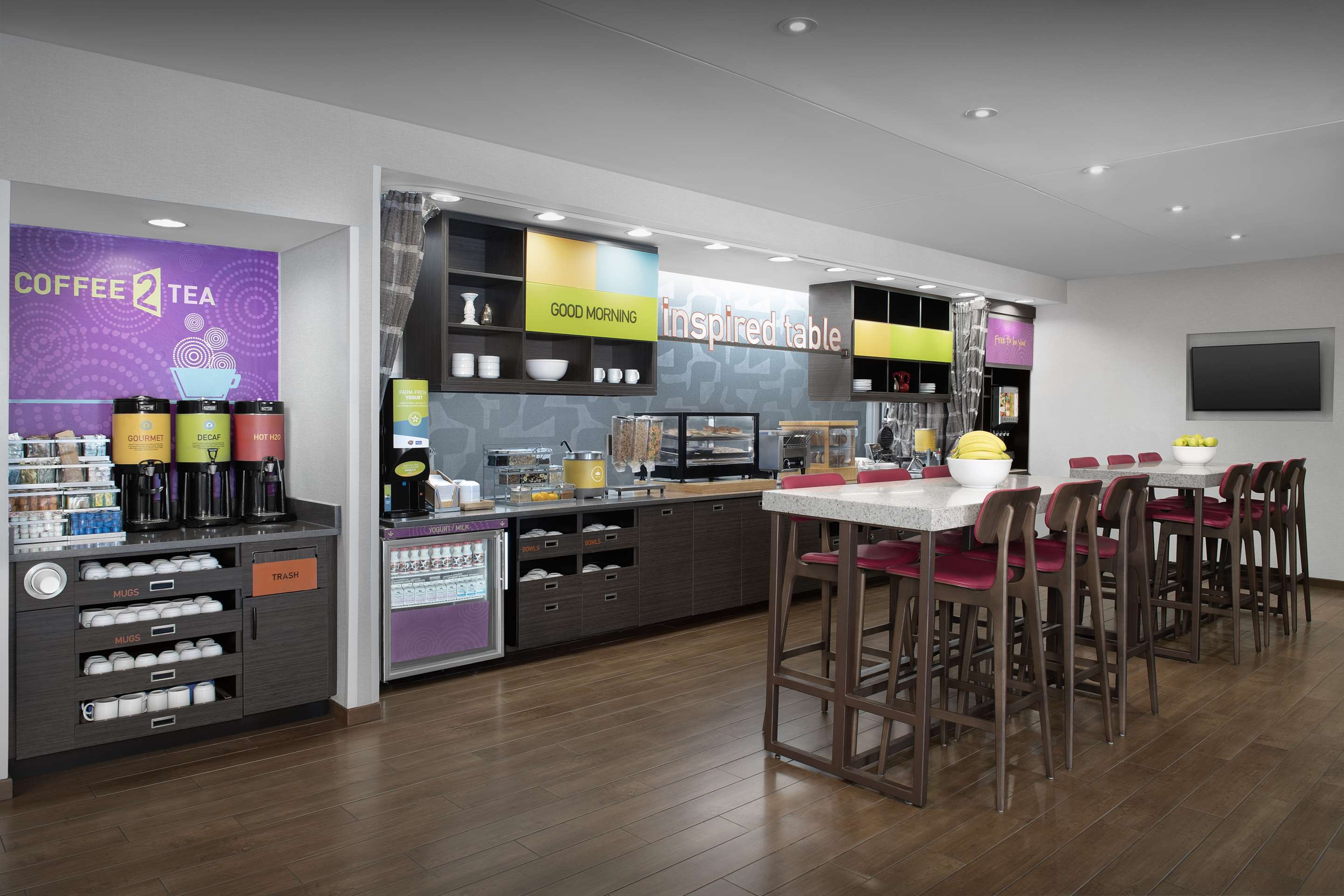 Breakfast Area | Home2 Suites by Hilton Greensboro Airport, NC
