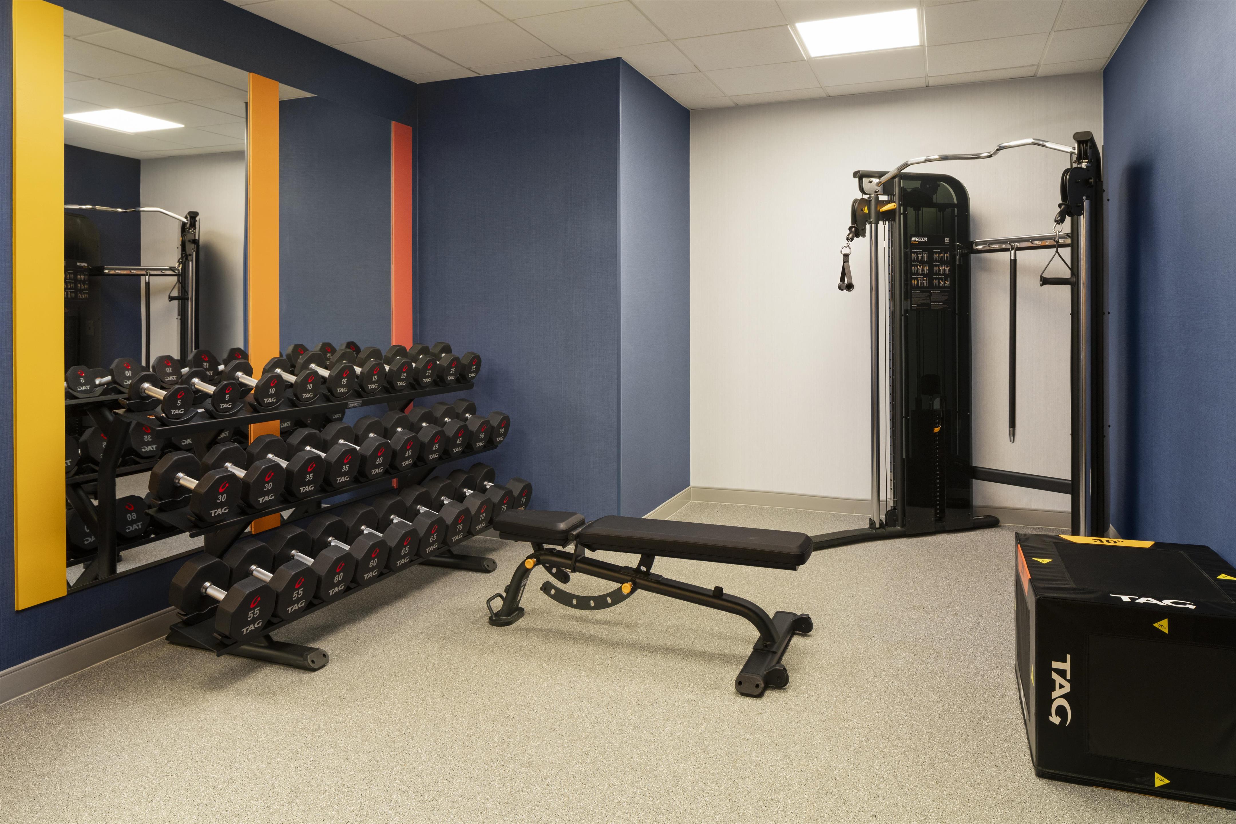 Health club fitness center gym | Hampton Inn & Suites Mystic