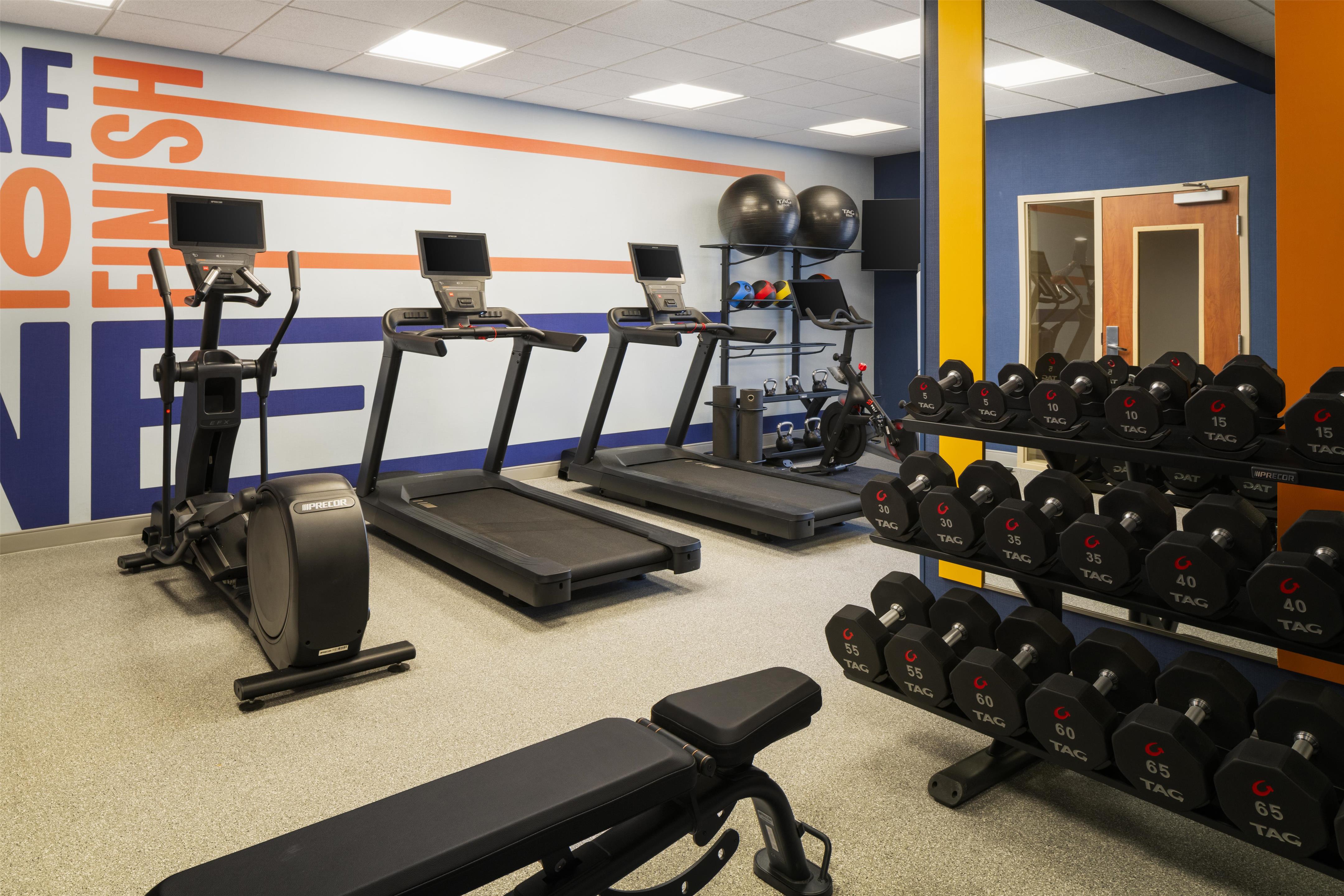 Health club fitness center gym | Hampton Inn & Suites Mystic