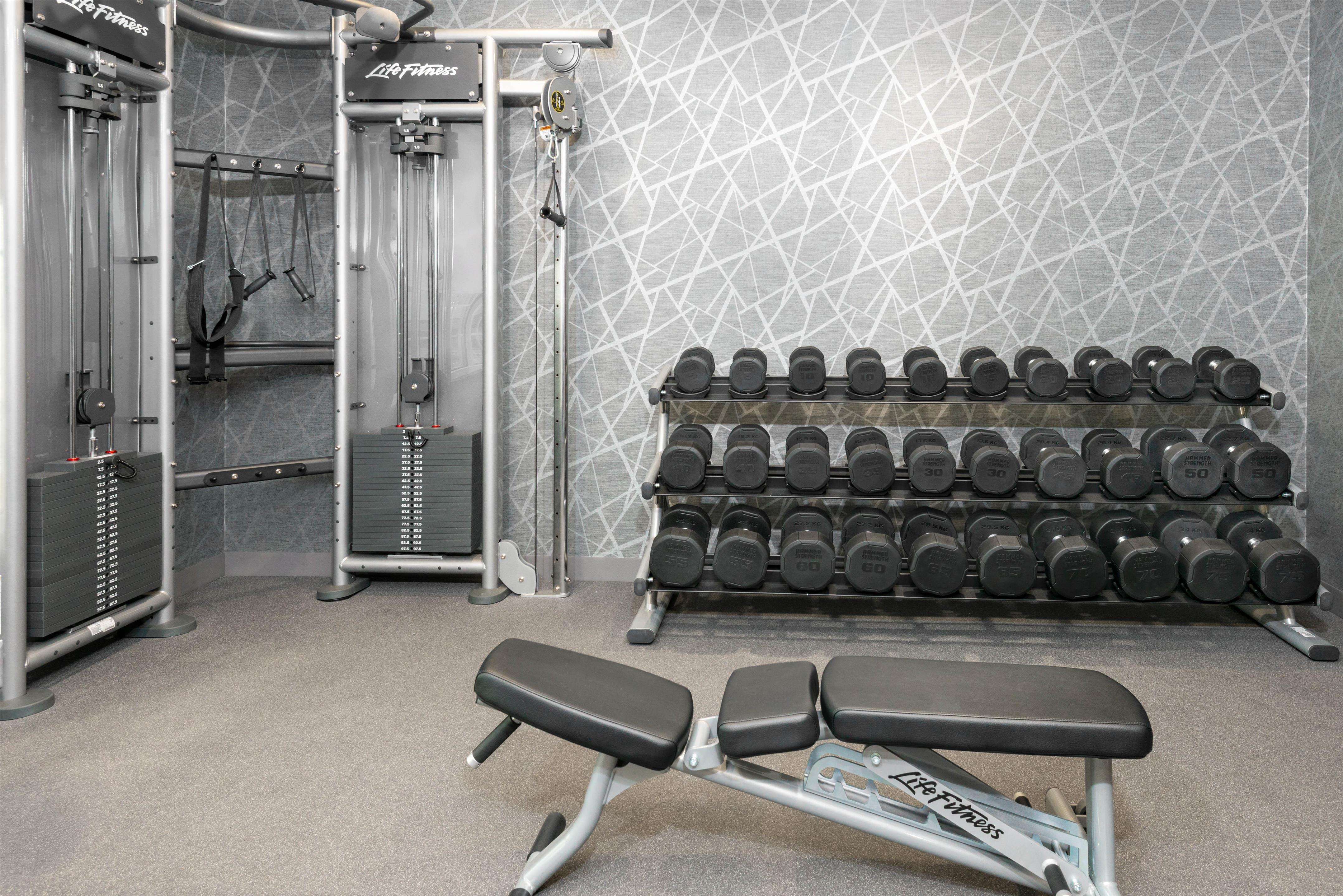 Health club fitness center gym | Homewood Suites by Hilton Holyoke-Springfield/North