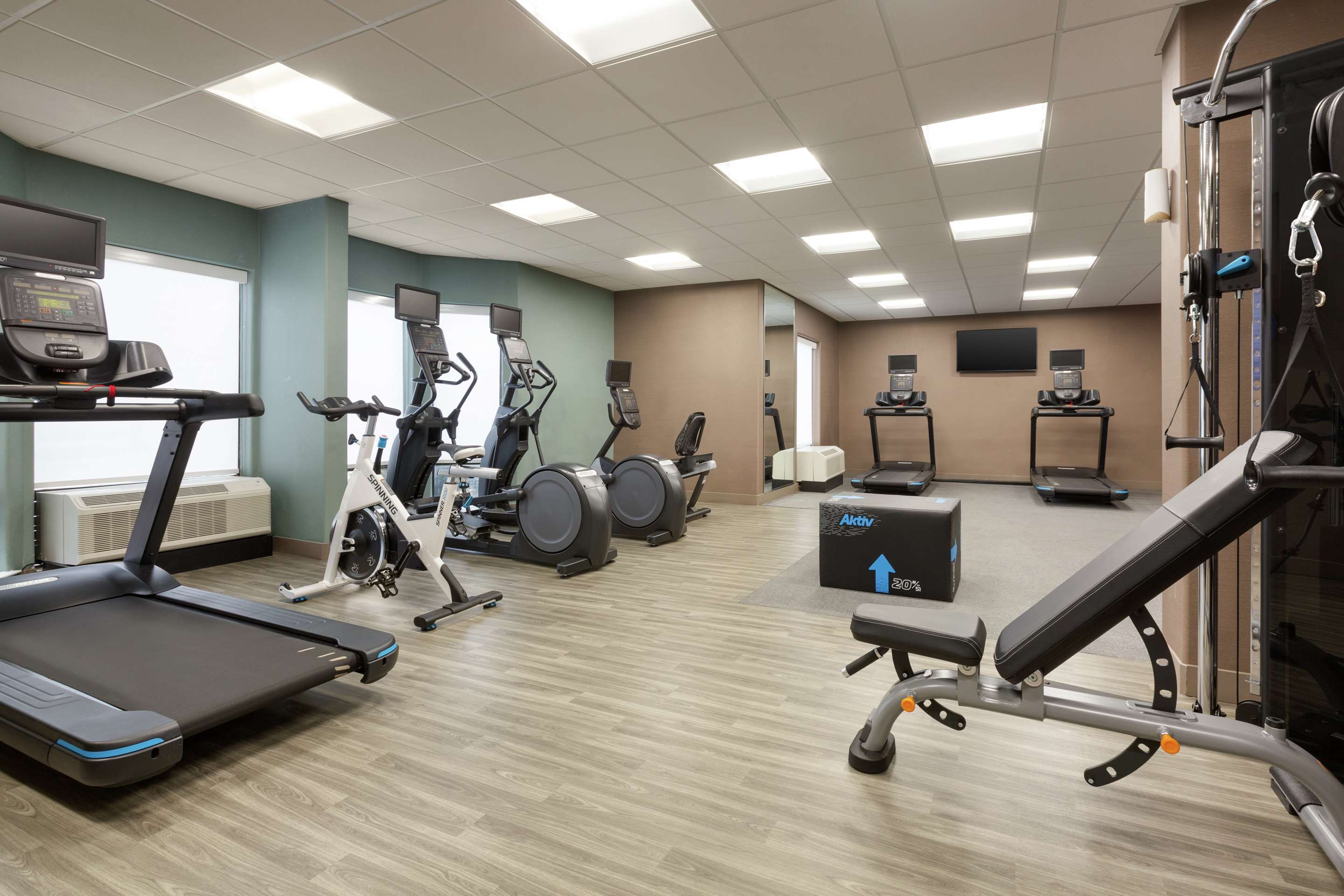 Health club fitness center gym | Hampton Inn & Suites Houston-Cypress Station