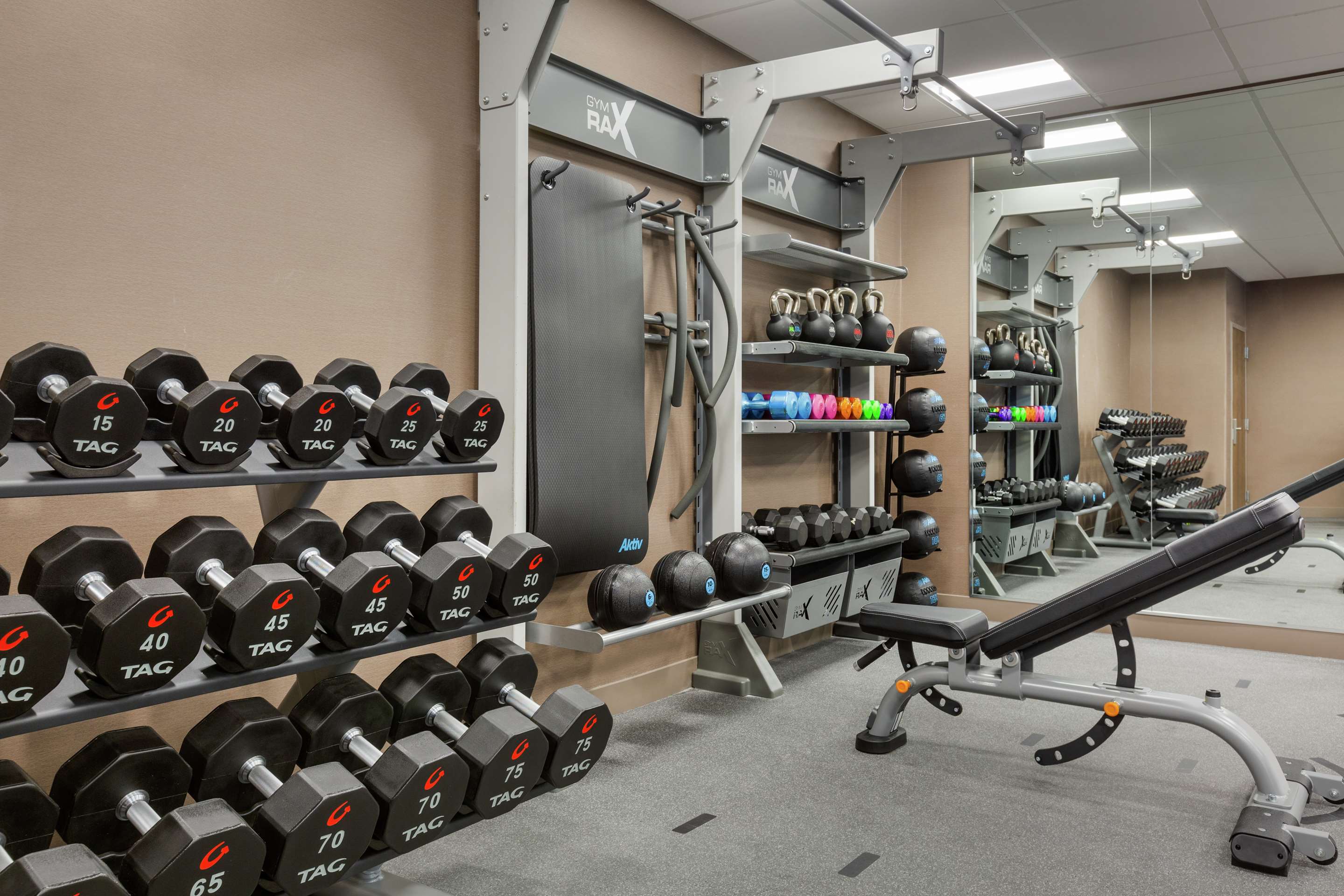Health club fitness center gym | Hampton Inn & Suites Houston-Cypress Station