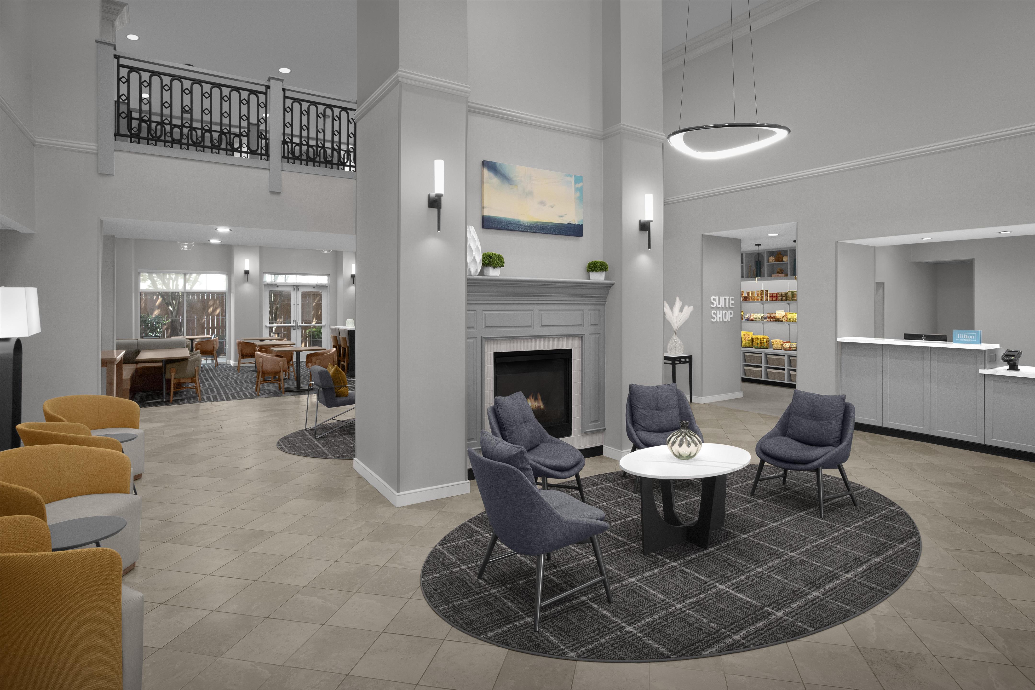 Lobby | Homewood Suites by Hilton Houston Stafford Sugar Land