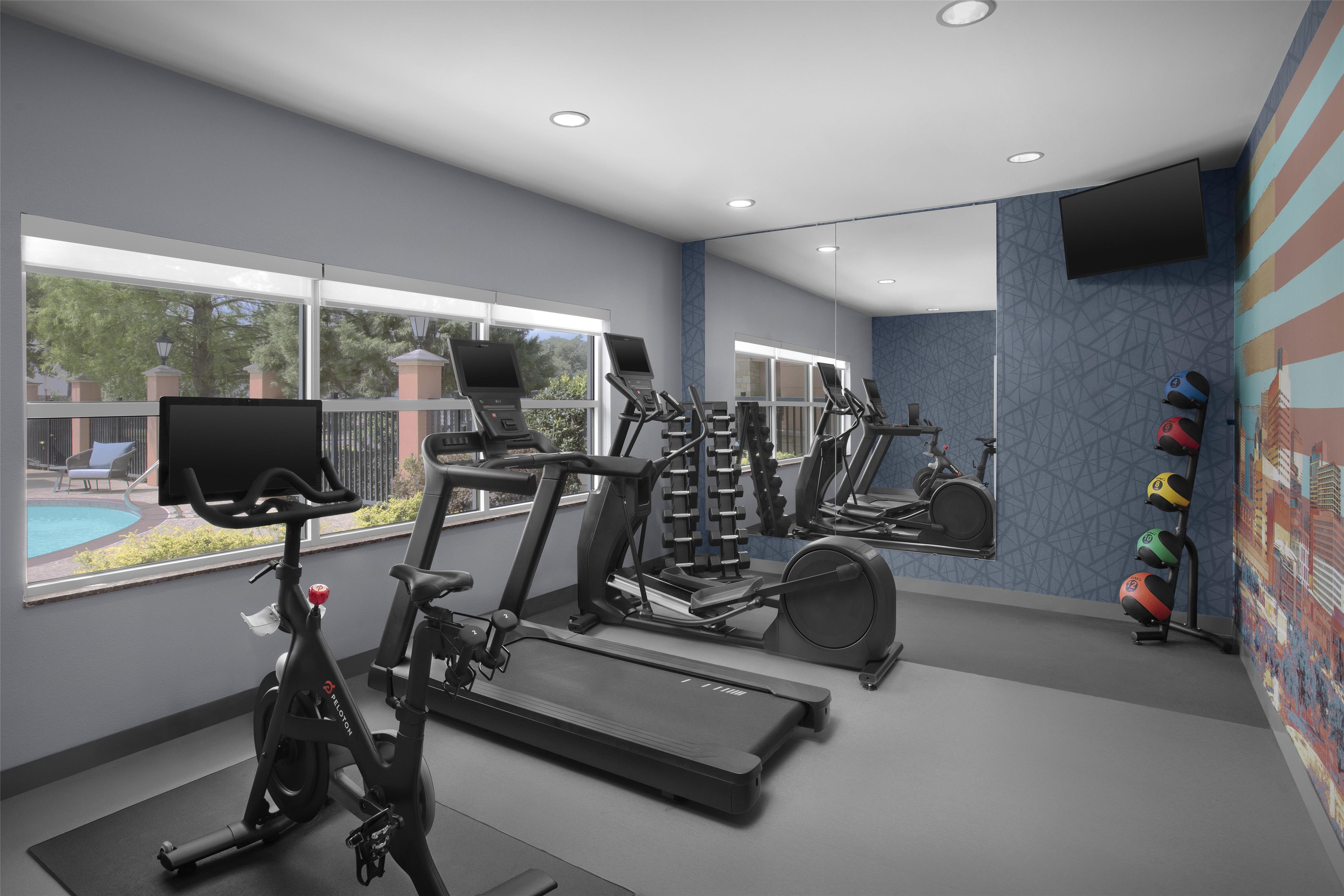 Health club fitness center gym | Homewood Suites by Hilton Houston Stafford Sugar Land