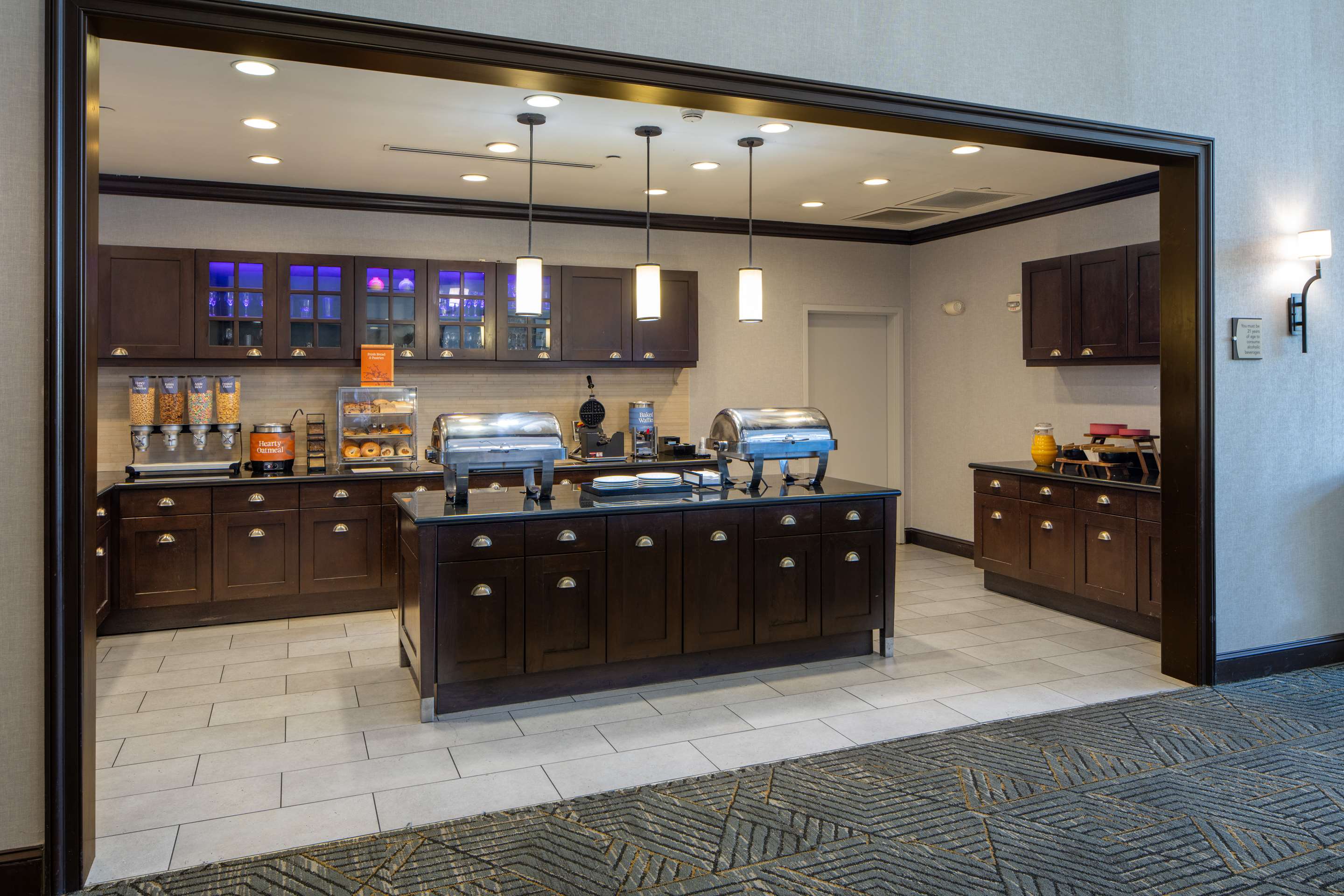 Breakfast Area | Homewood Suites by Hilton Huntsville - Downtown, AL