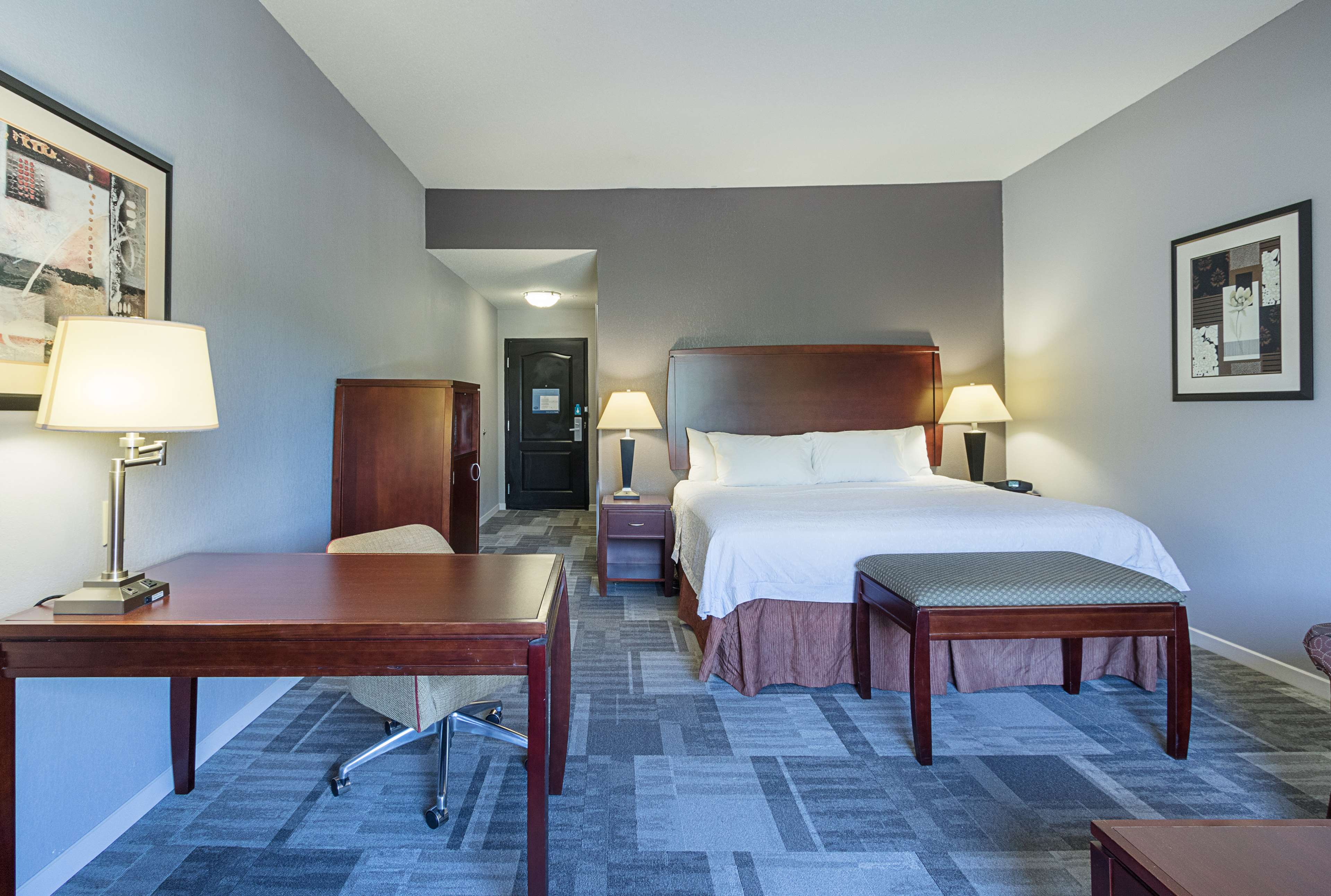Hampton Inn & Suites Indianapolis/Brownsburg, IN Room Type - 1KING STUDY SOFABED NOSMOK