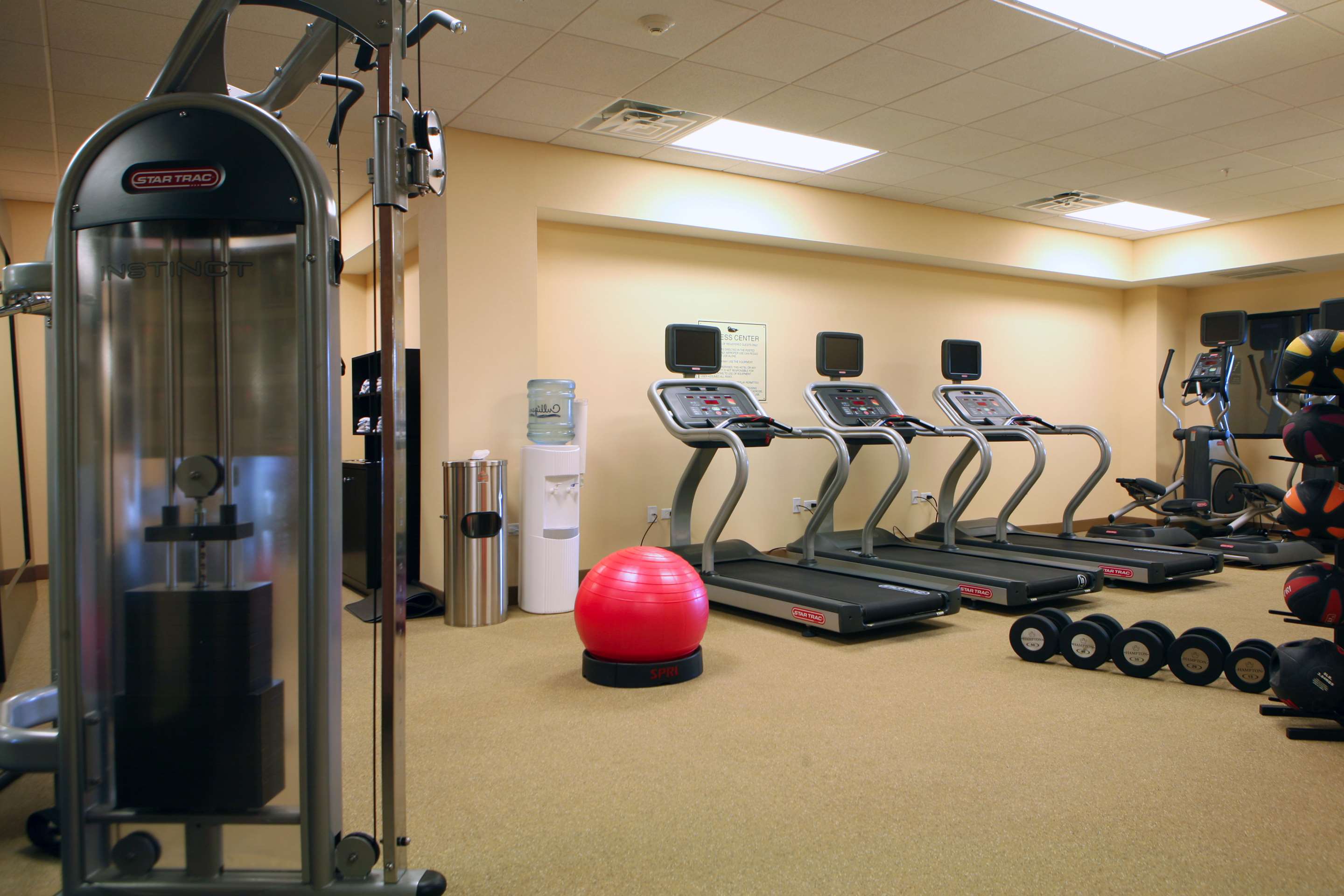 Health club fitness center gym | Homewood Suites by Hilton Coralville - Iowa River Landing
