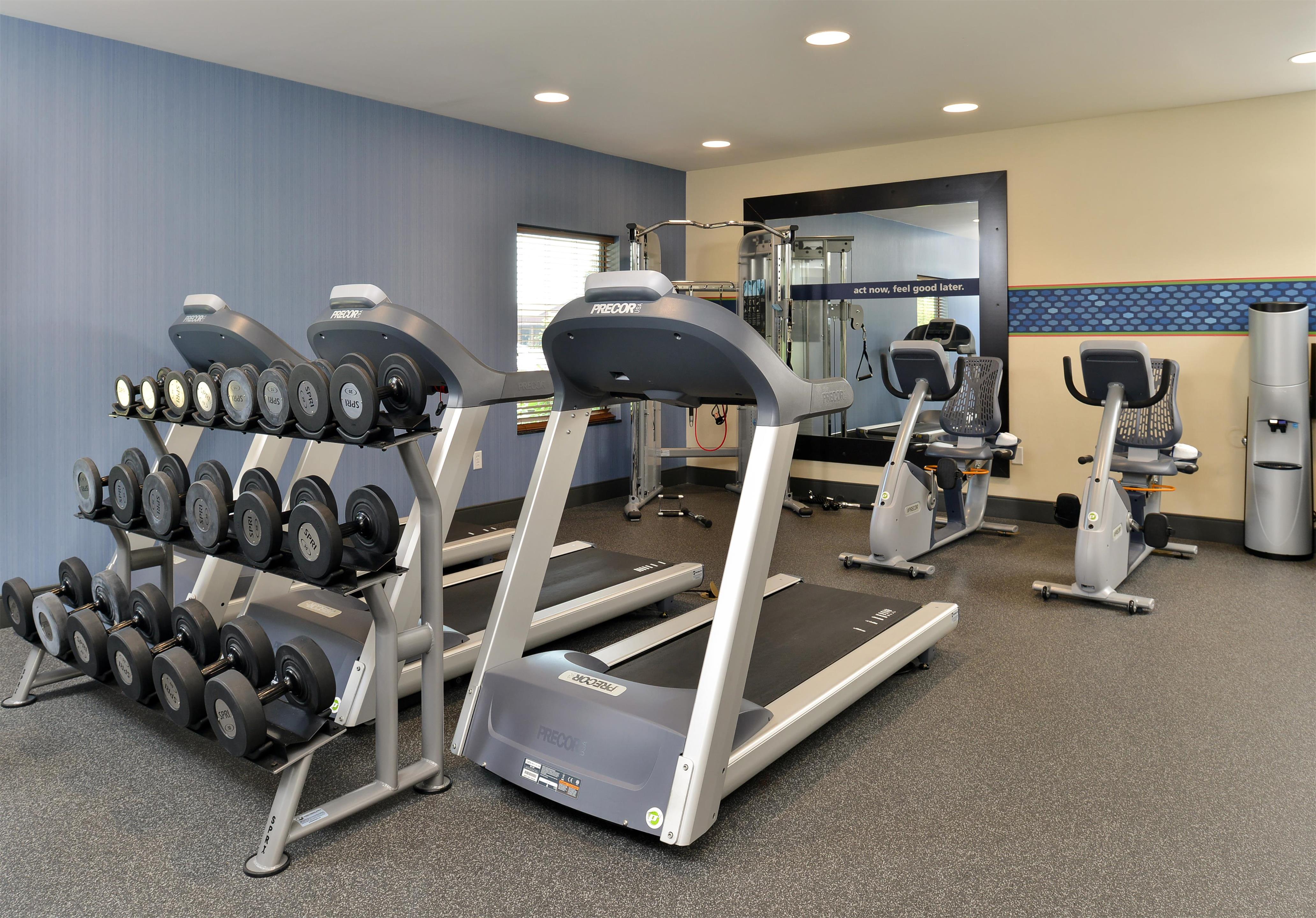 Health club fitness center gym | Hampton Inn Iowa City/University Area