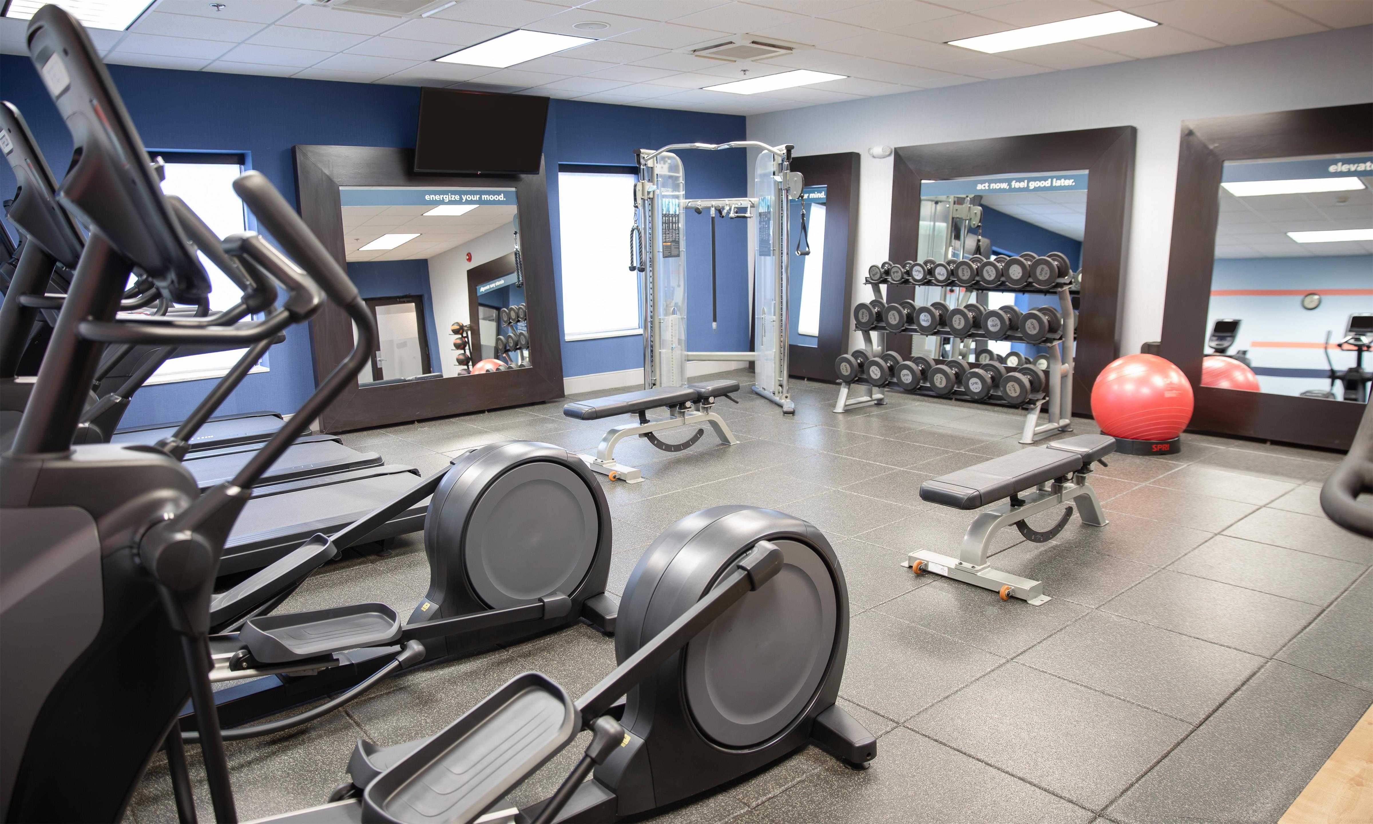 Health club fitness center gym | Hampton Inn & Suites Williamsport-Faxon Exit