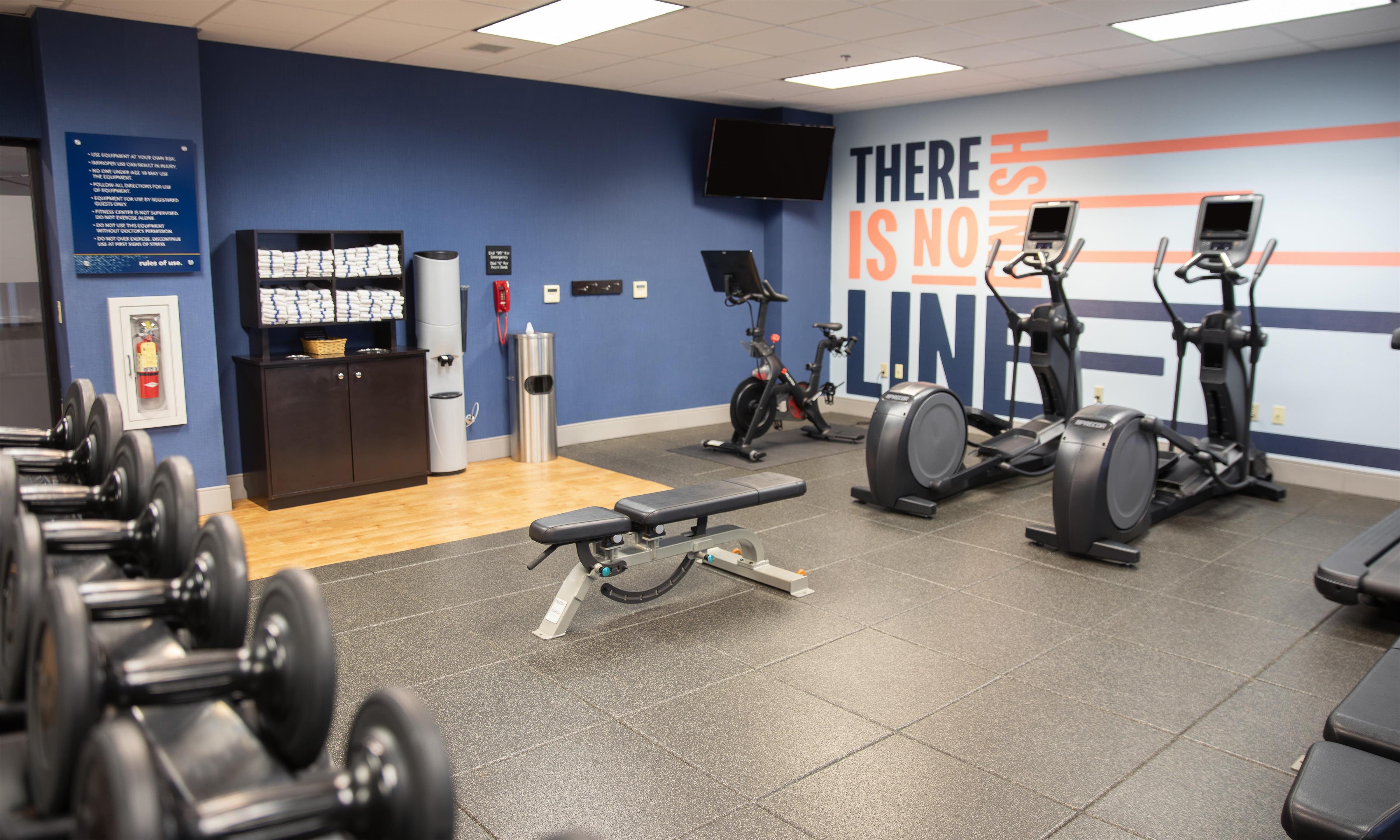 Health club fitness center gym | Hampton Inn & Suites Williamsport-Faxon Exit