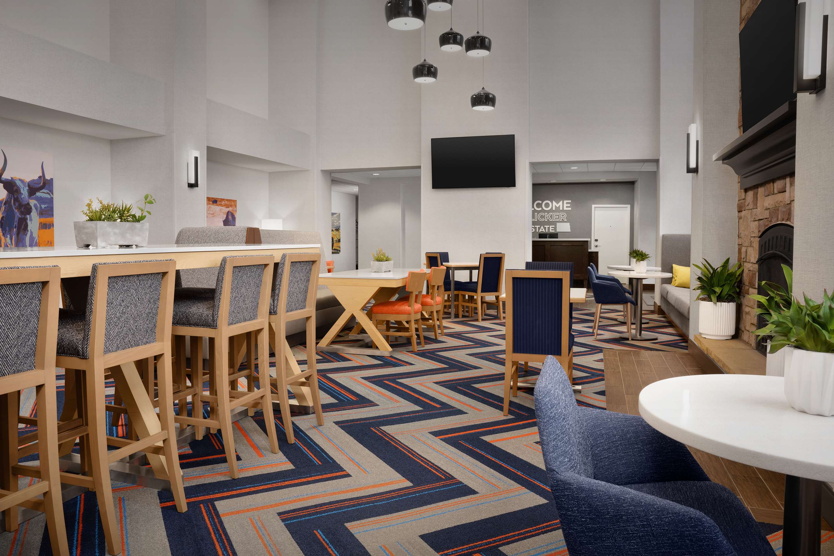 Breakfast Area | Hampton Inn & Suites Williston
