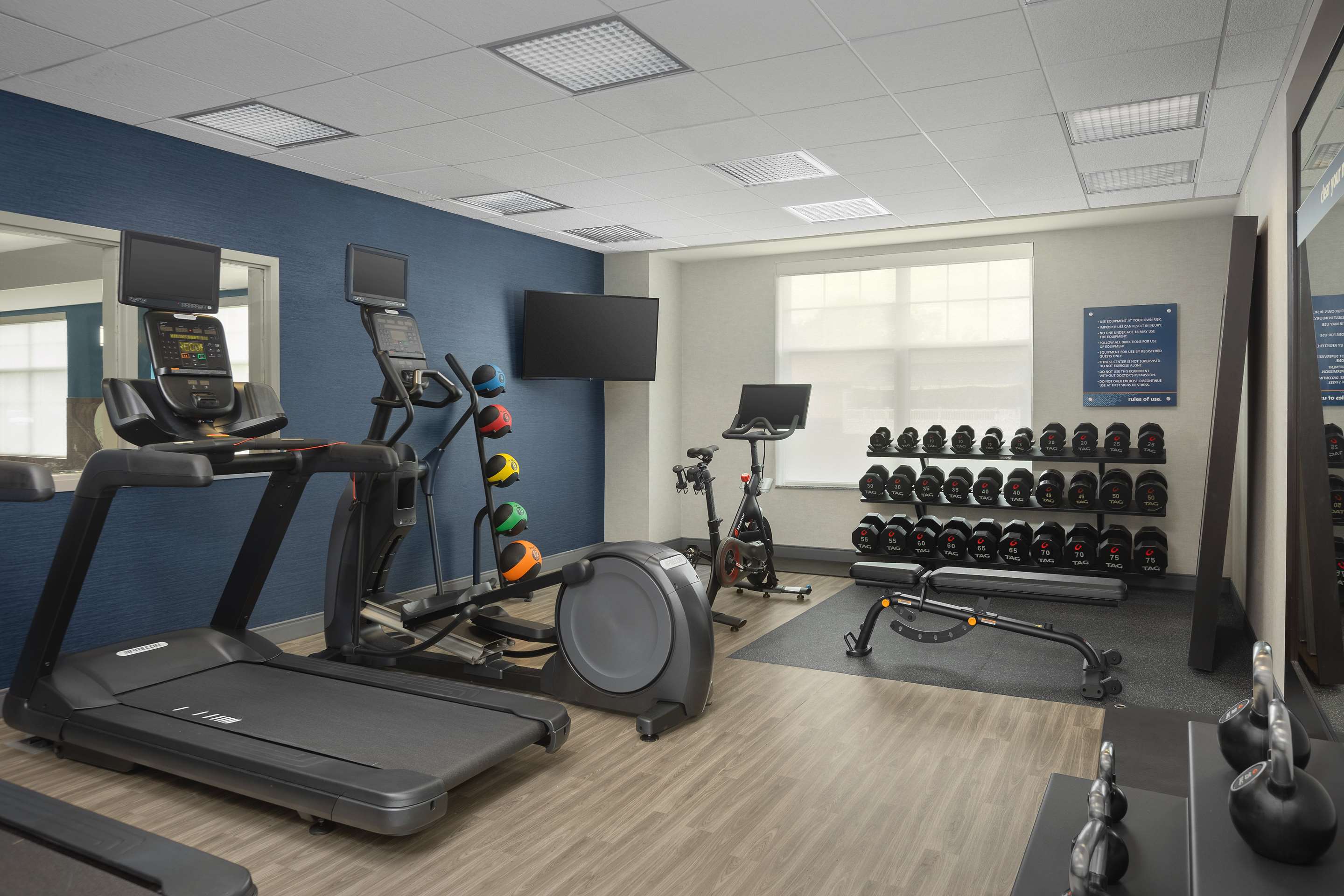 Health club fitness center gym