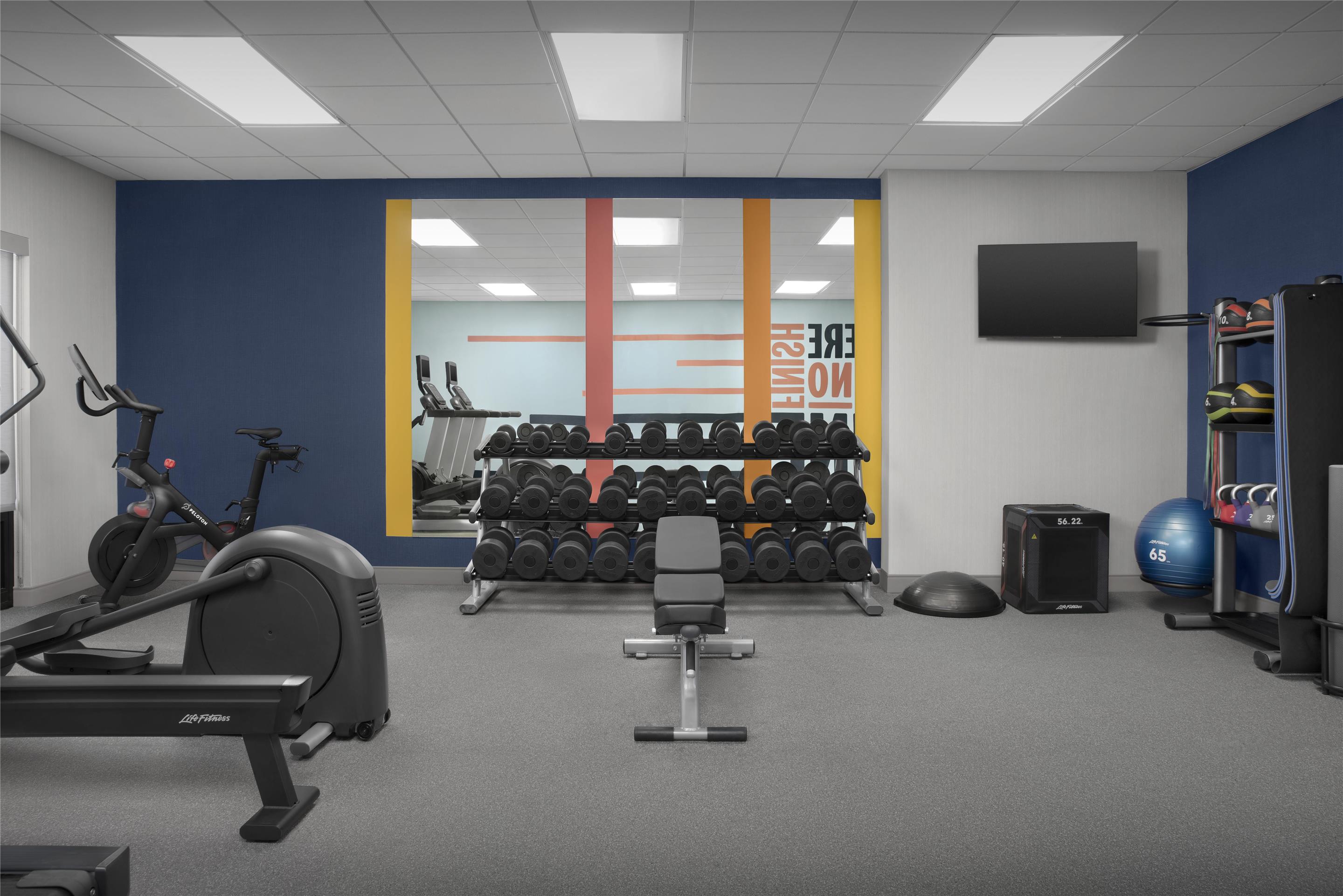 Health club fitness center gym | Hampton Inn & Suites Laurel, MS
