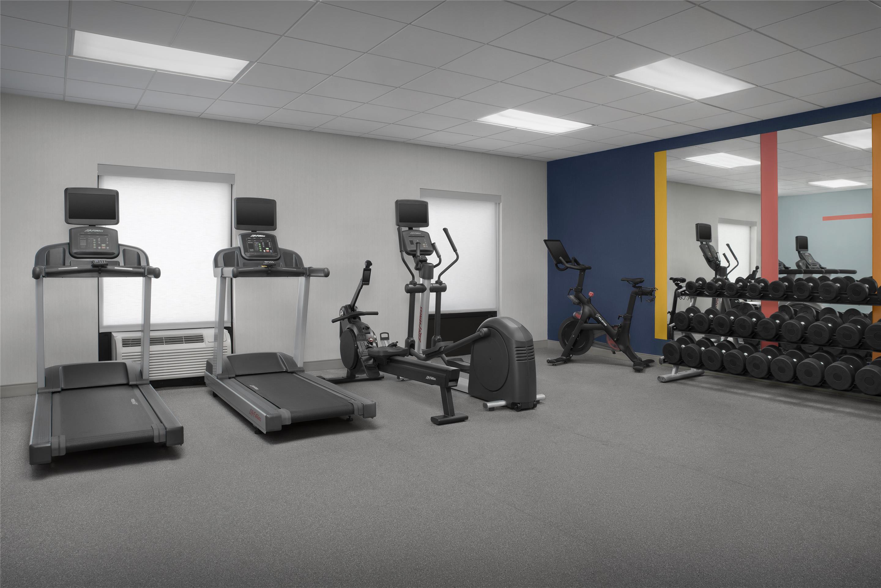 Health club fitness center gym | Hampton Inn & Suites Laurel, MS