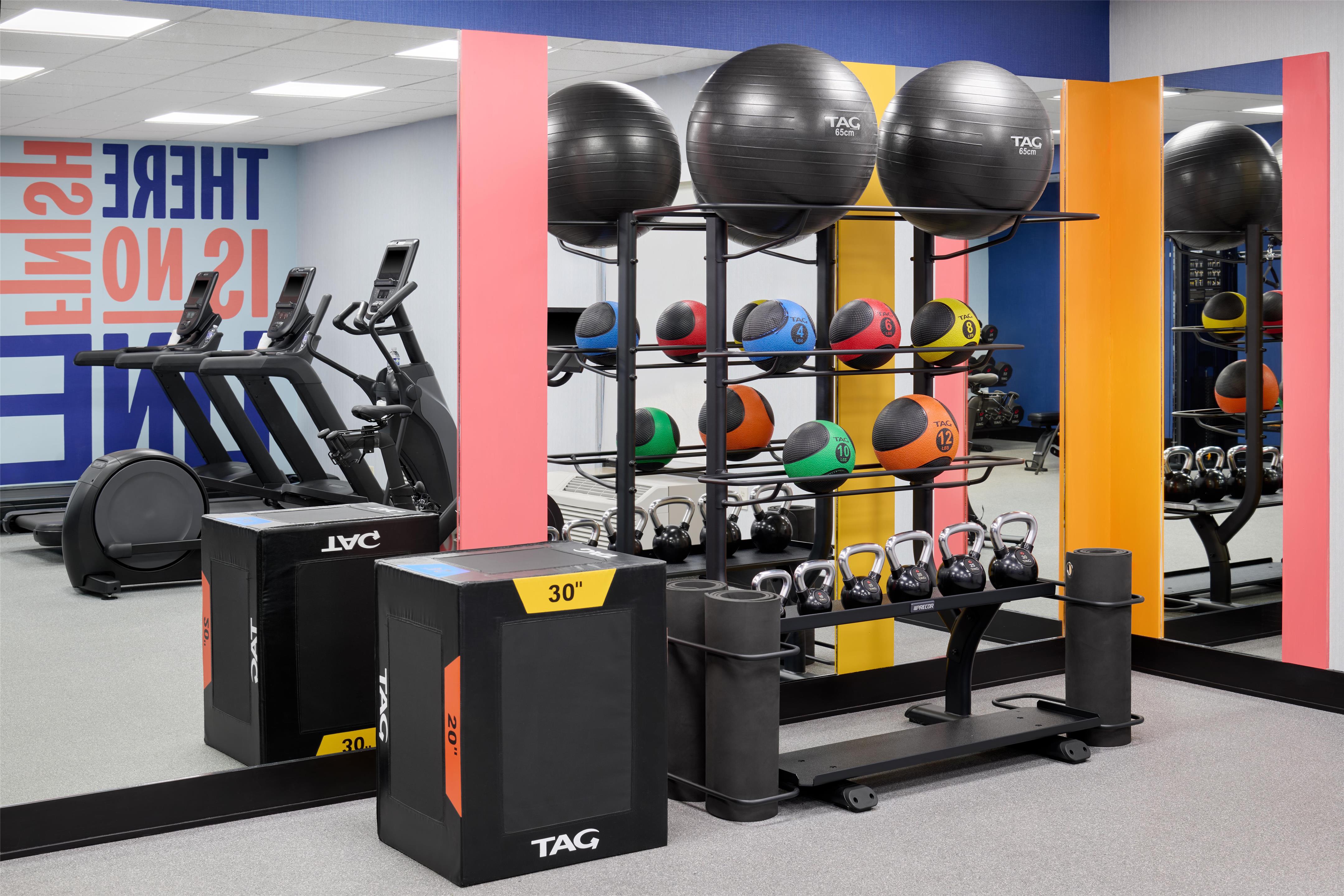Health club fitness center gym | Hampton Inn Lawrence