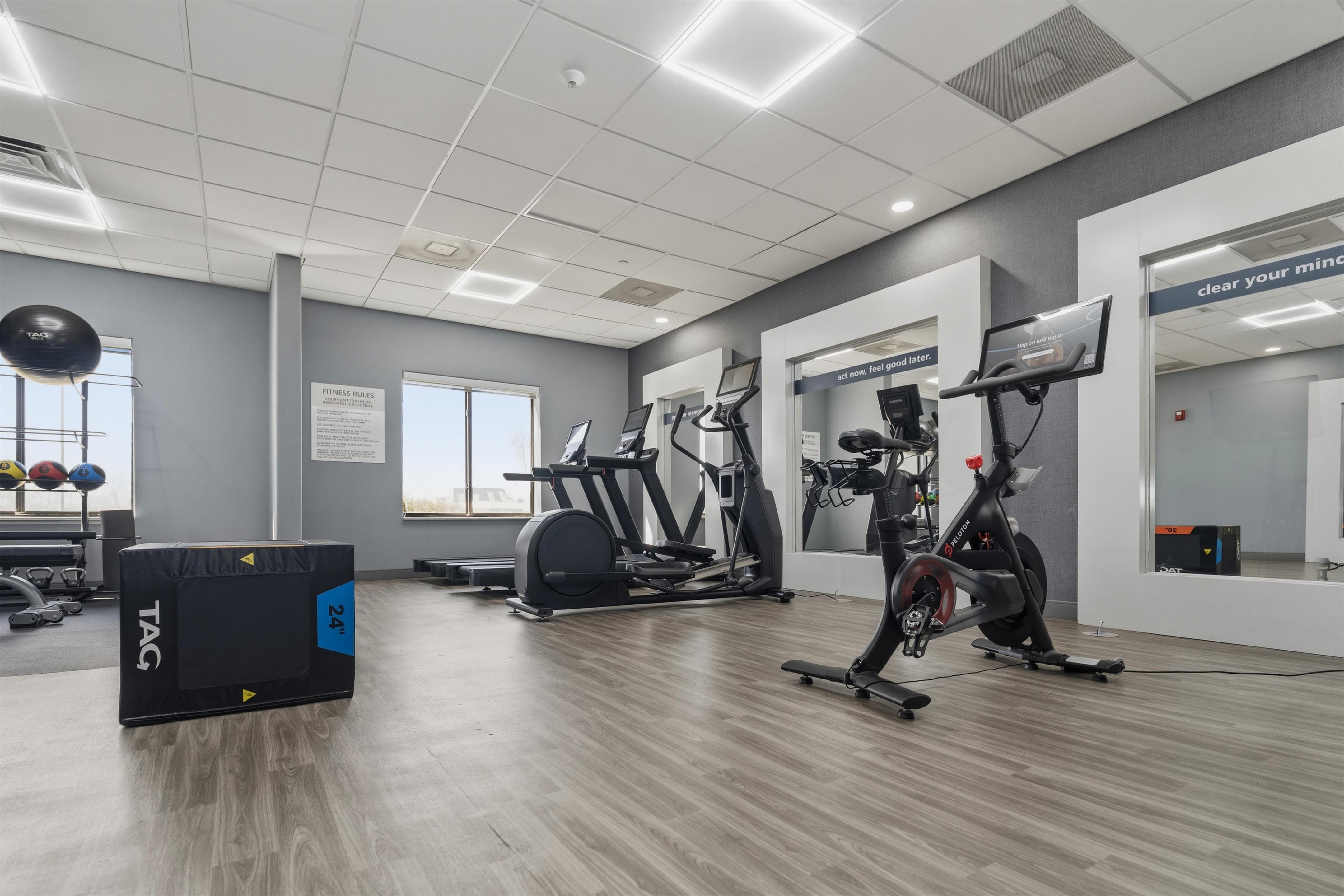 Health club fitness center gym | Hampton Inn & Suites Pharr