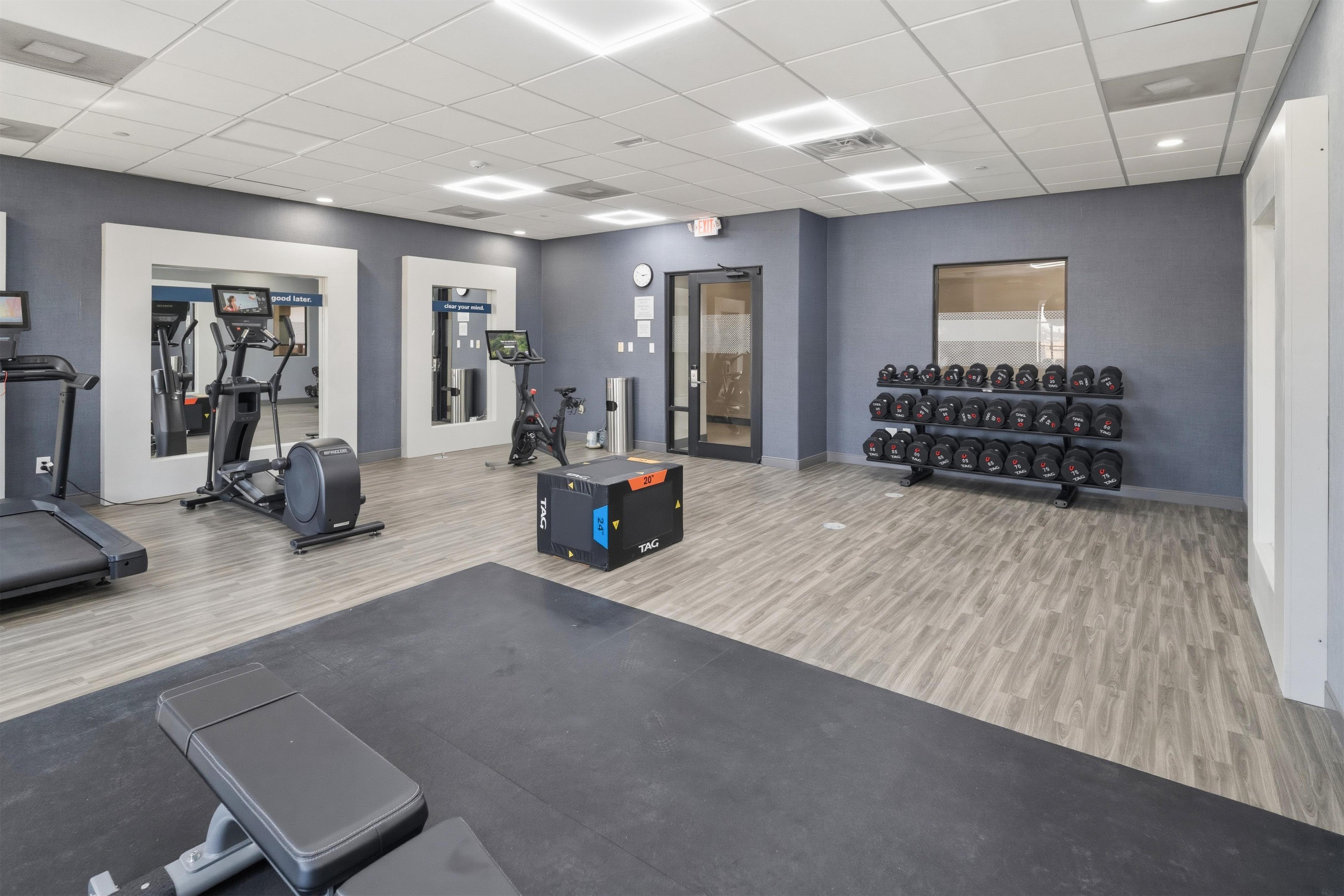 Health club fitness center gym | Hampton Inn & Suites Pharr